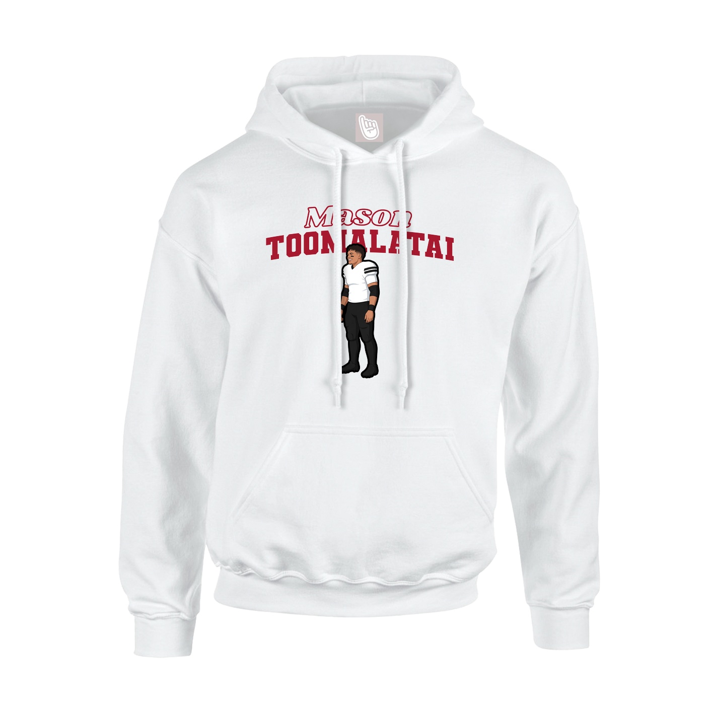 Hoodie — Name Arch in White