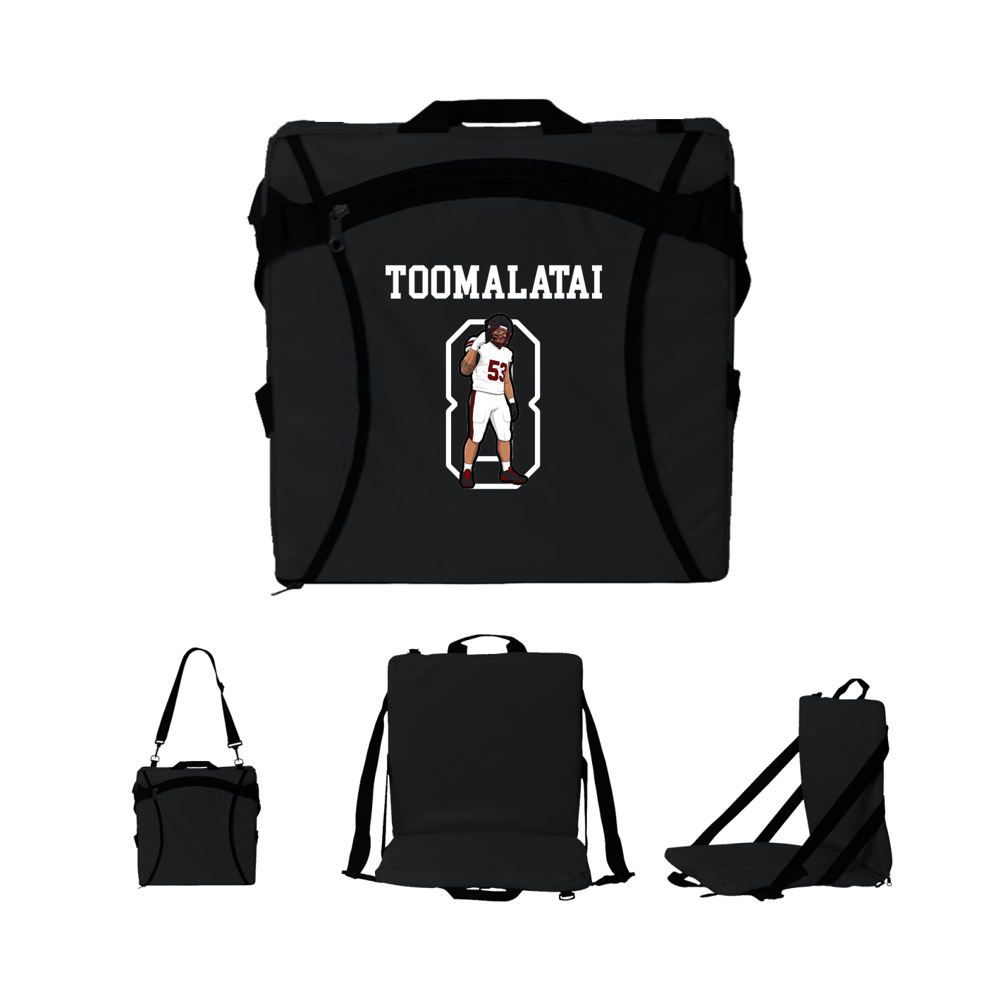 Folding Stadium Seat — Shirsey in Black