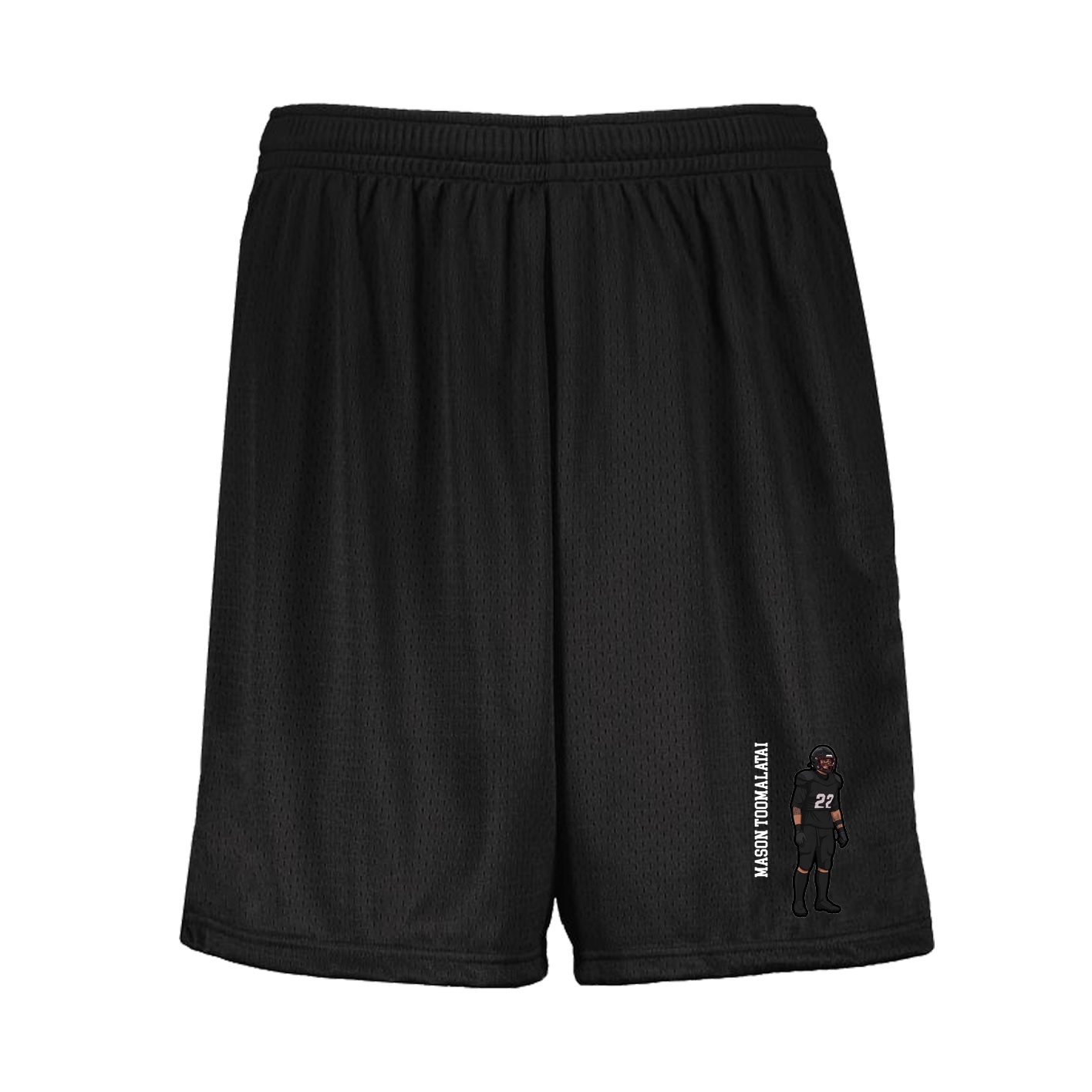 Shorts — Name Vertical in Black