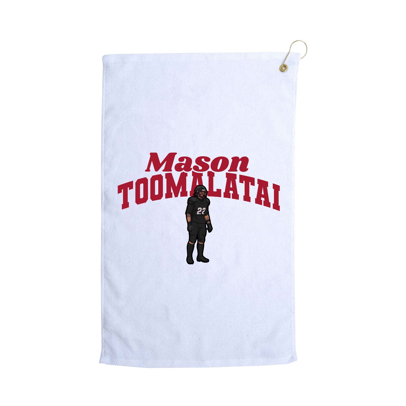 Golf Towel — Signature Arch in White