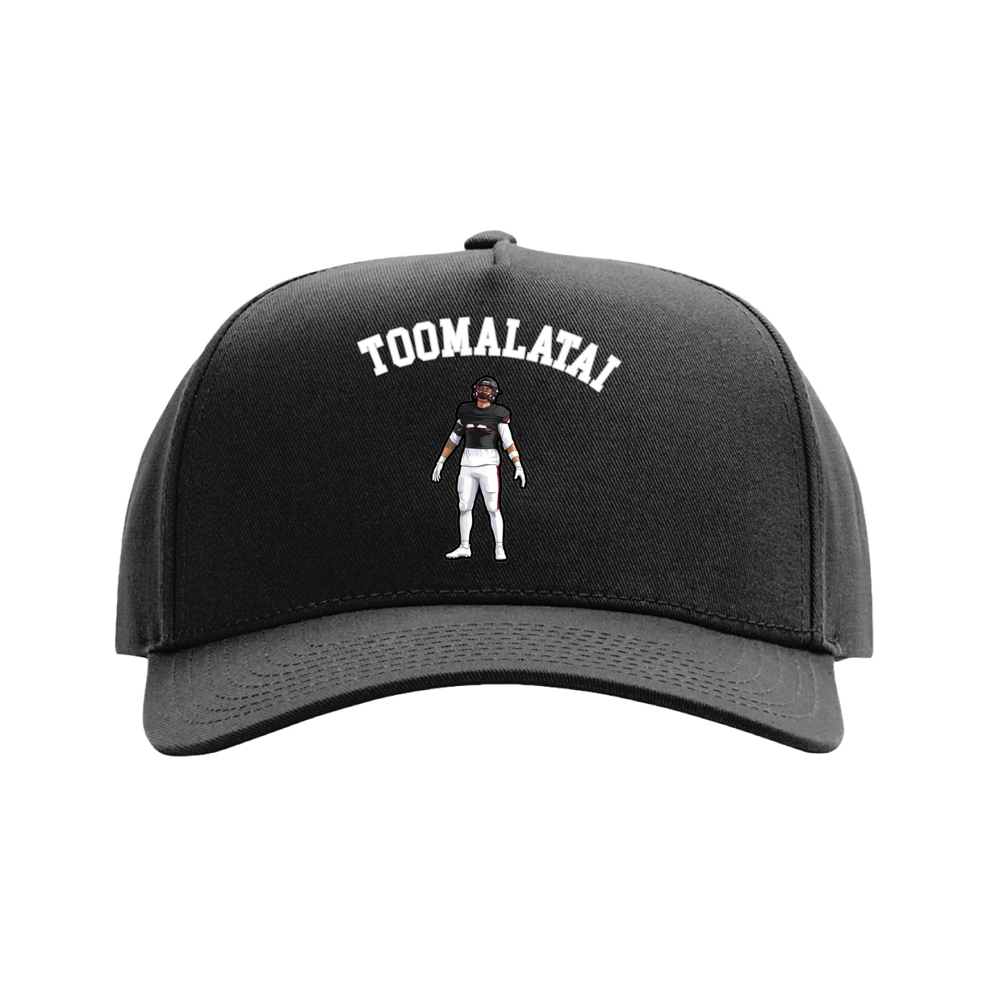 Full Fabric Five-Panel Champ Cap — Shirsey Arch in Black