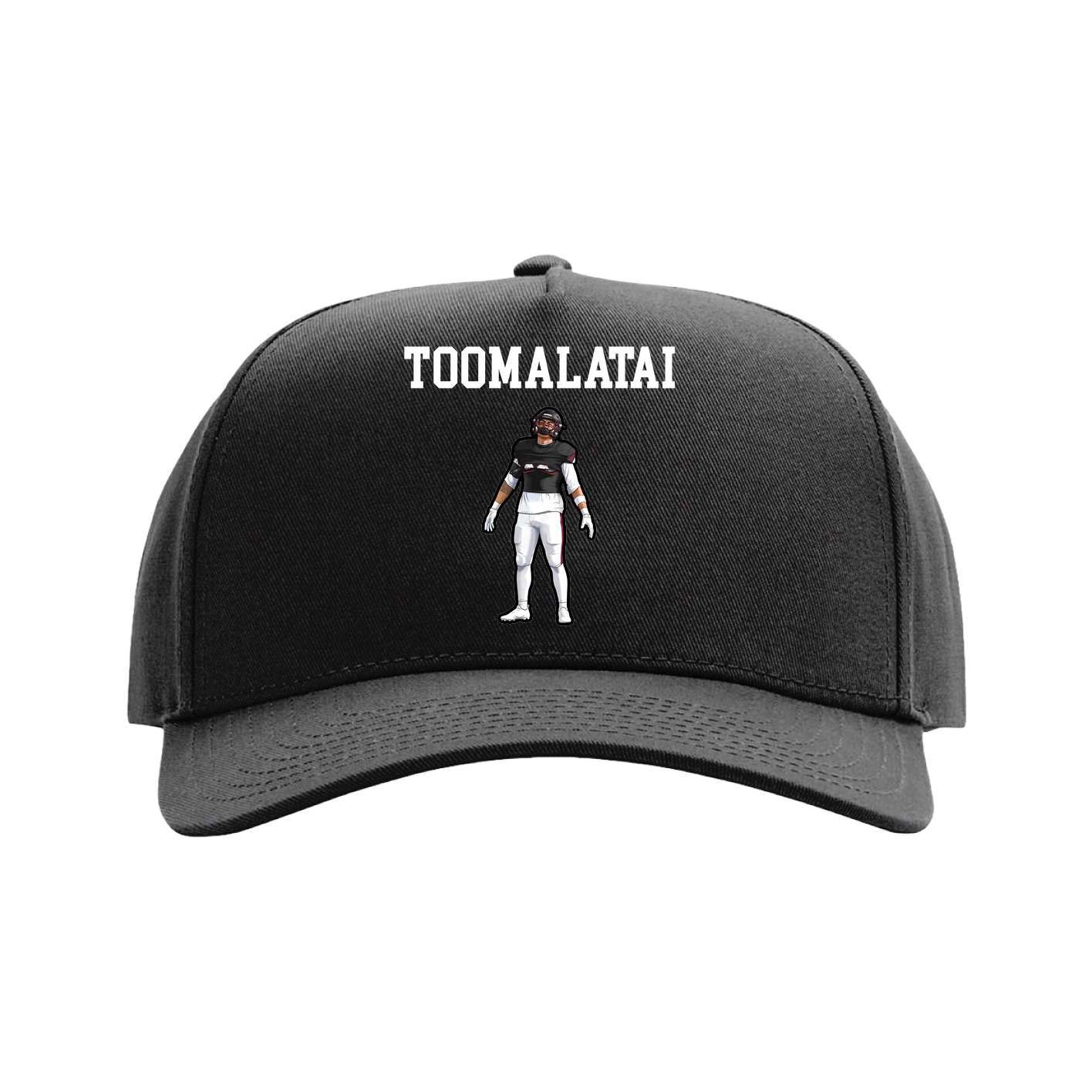 Full Fabric Five-Panel Champ Cap — Shirsey in Black