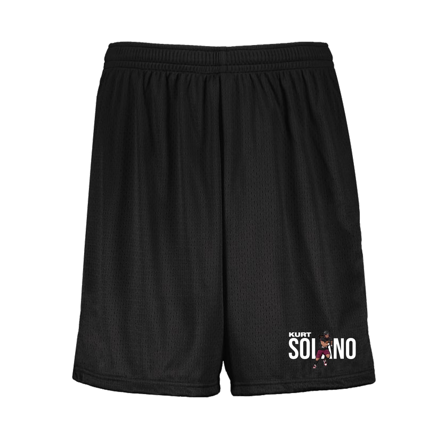 Shorts — Player Name in Black