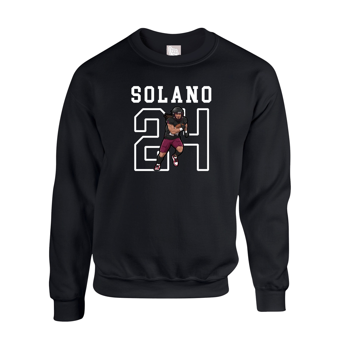 Fleece Crew — Shirsey in Black