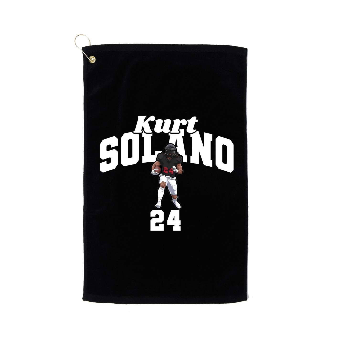 Golf Towel — Signature Arch in Black