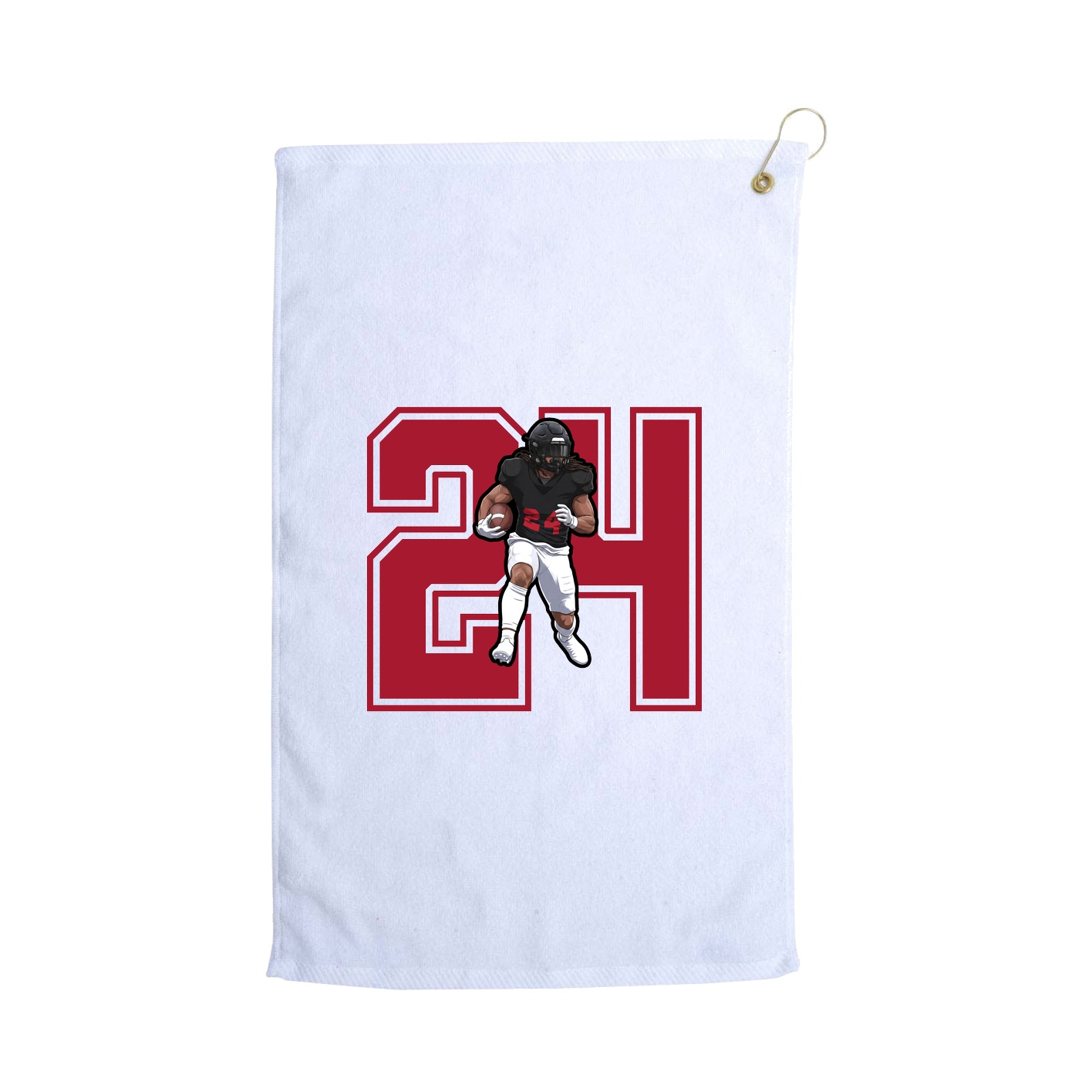 Golf Towel — Number in White