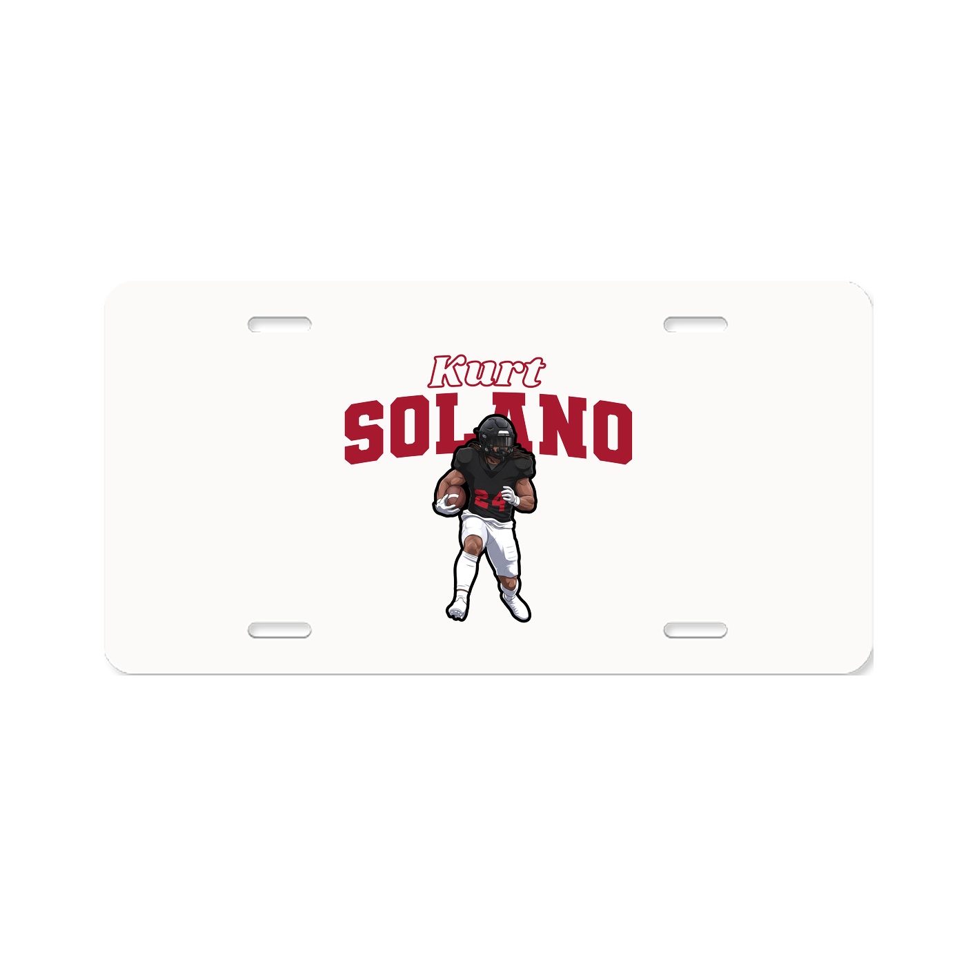License Plate — Name Arch in Classic