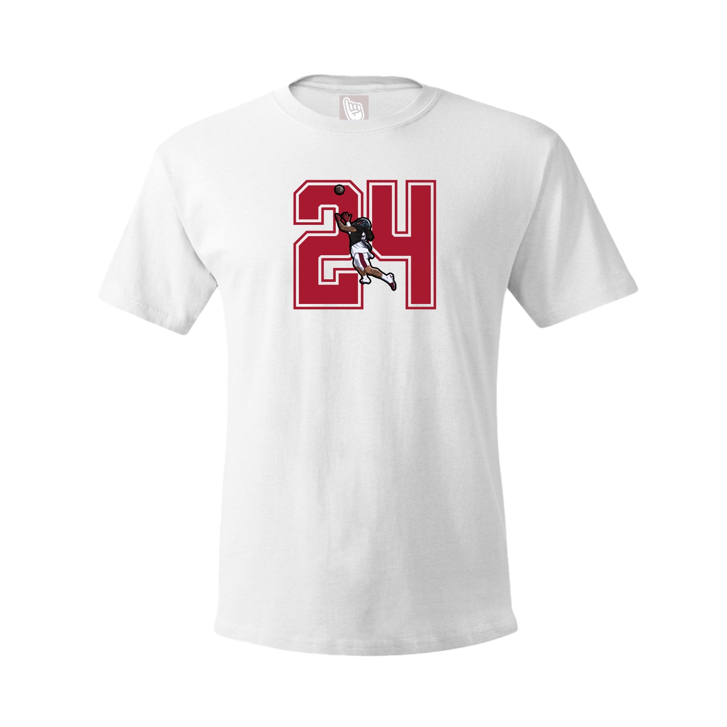 Youth Tee — Number in White