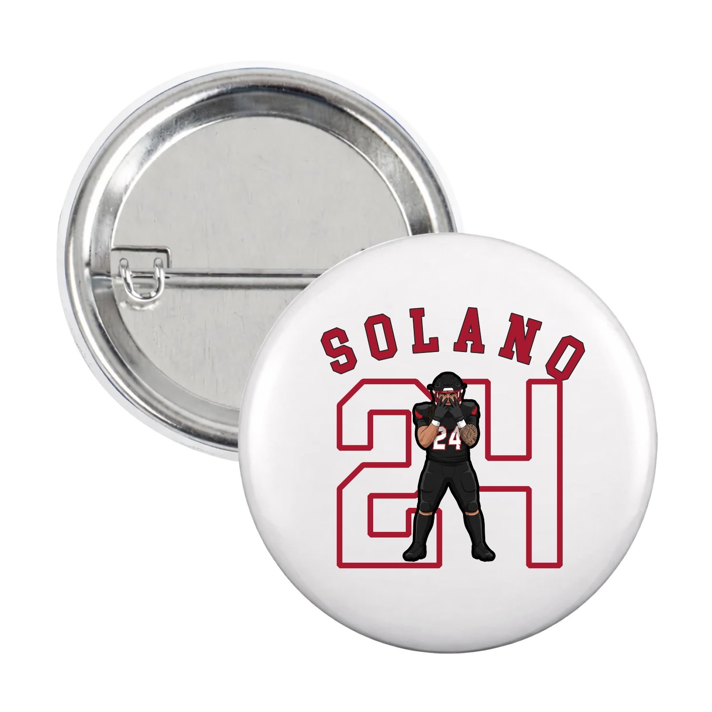 Game Day Button — Shirsey Arch in White
