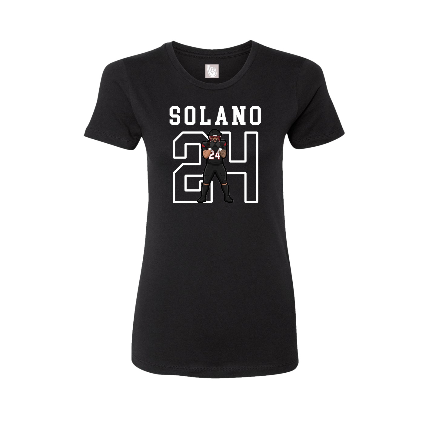 Fitted Women's Tee — Shirsey in Black