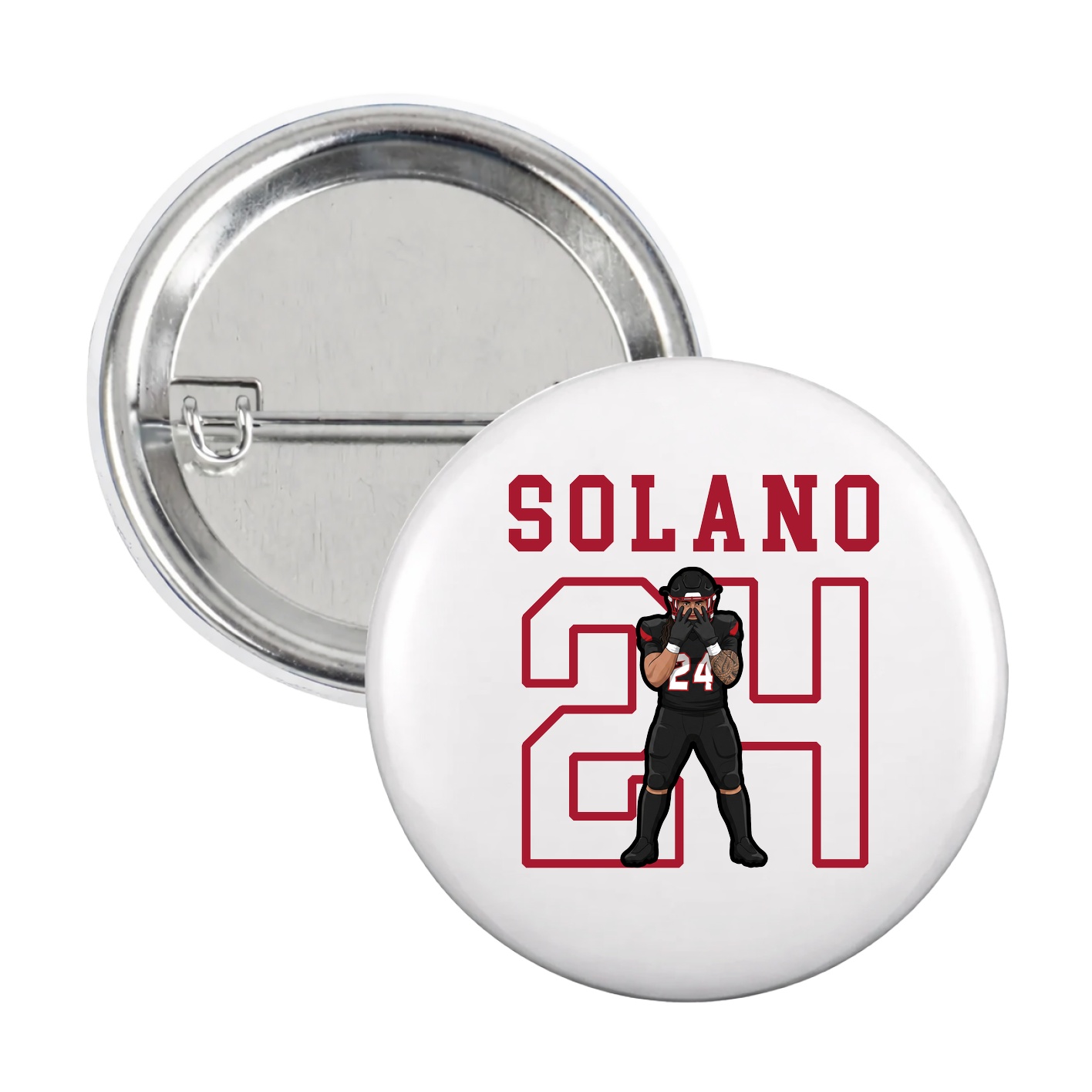 Game Day Button — Shirsey in White