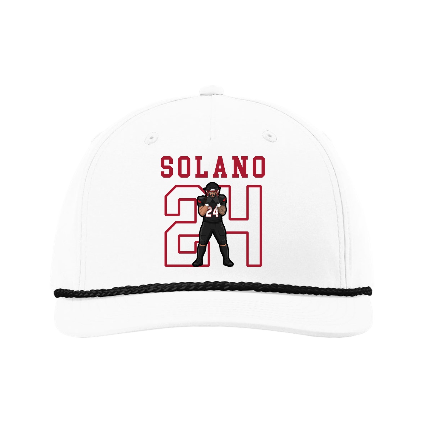 Five-Panel Classic Rope Cap — Shirsey in White