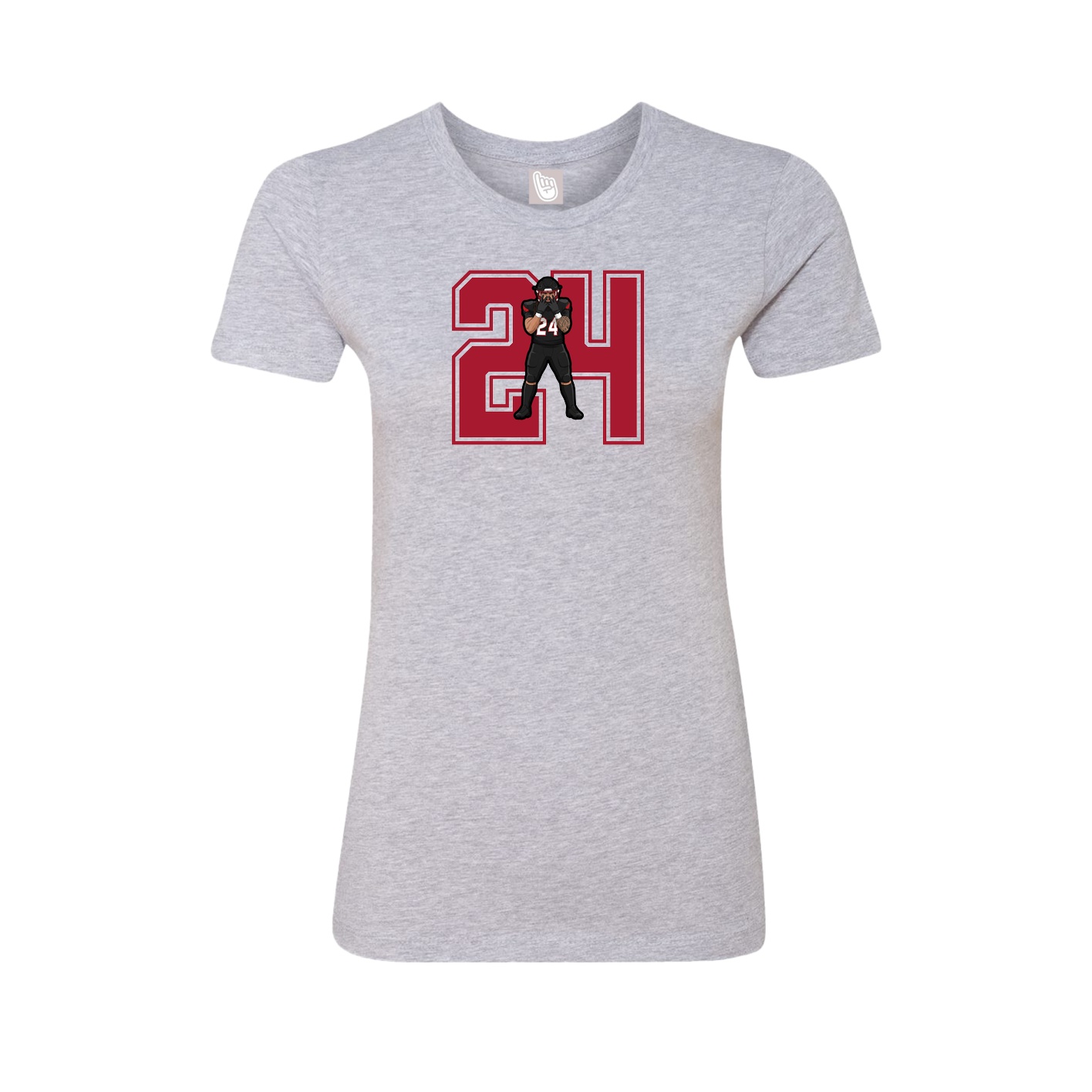 Womens Tee — Number in Grey