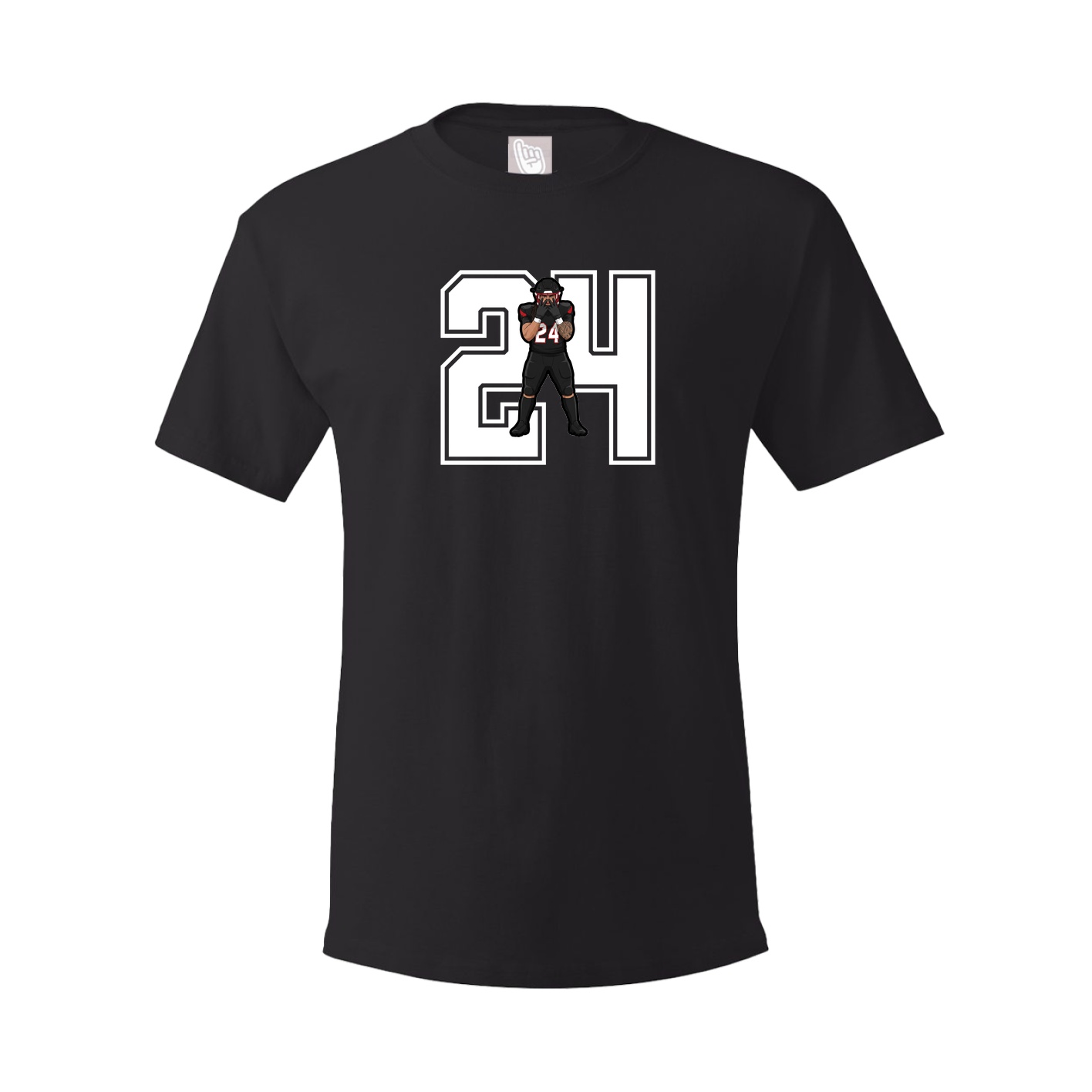 Youth Tee — Number in Black