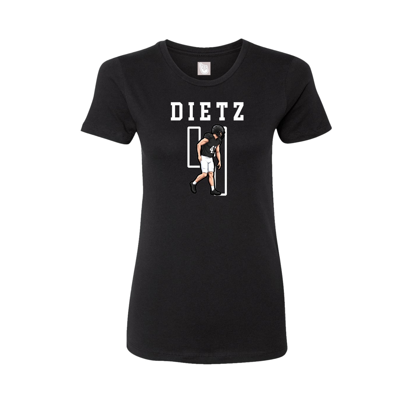 Fitted Women's Tee — Shirsey in Black