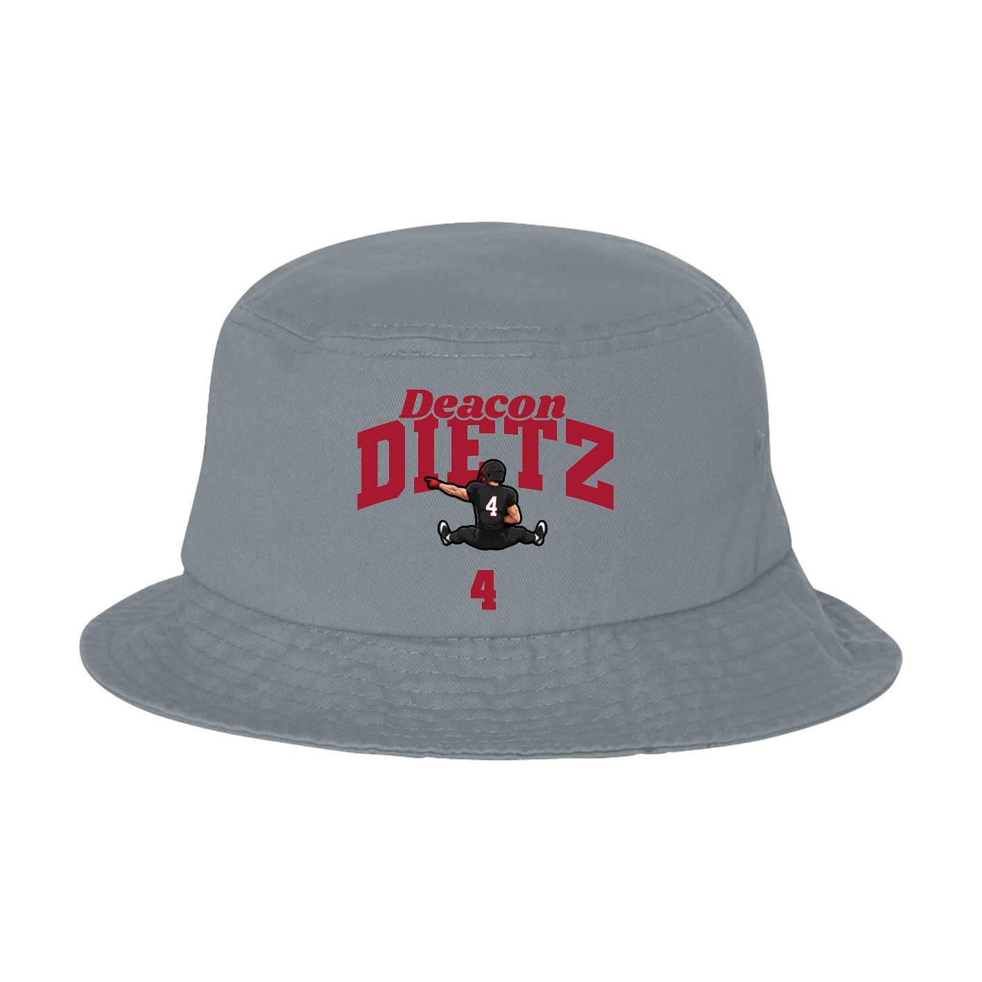 Bucket Cap — Signature Arch in Grey