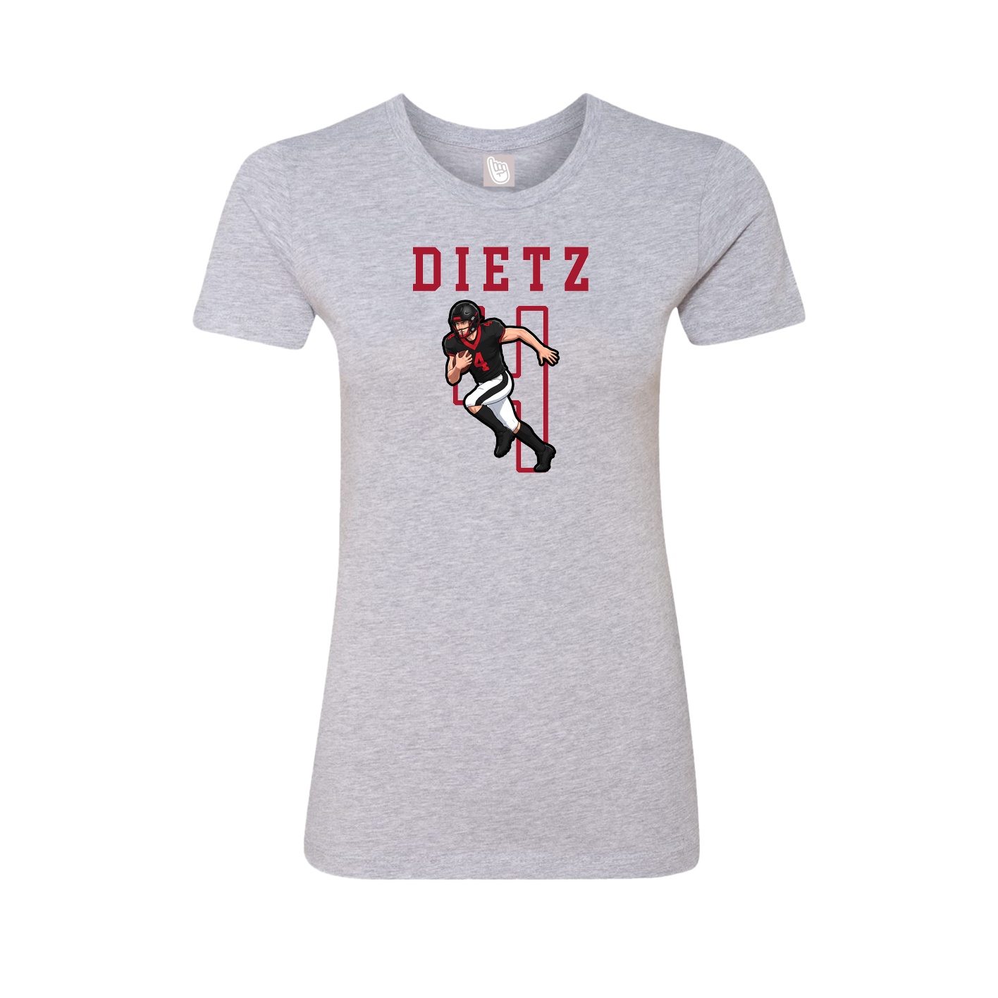 Fitted Women's Tee — Shirsey in Grey