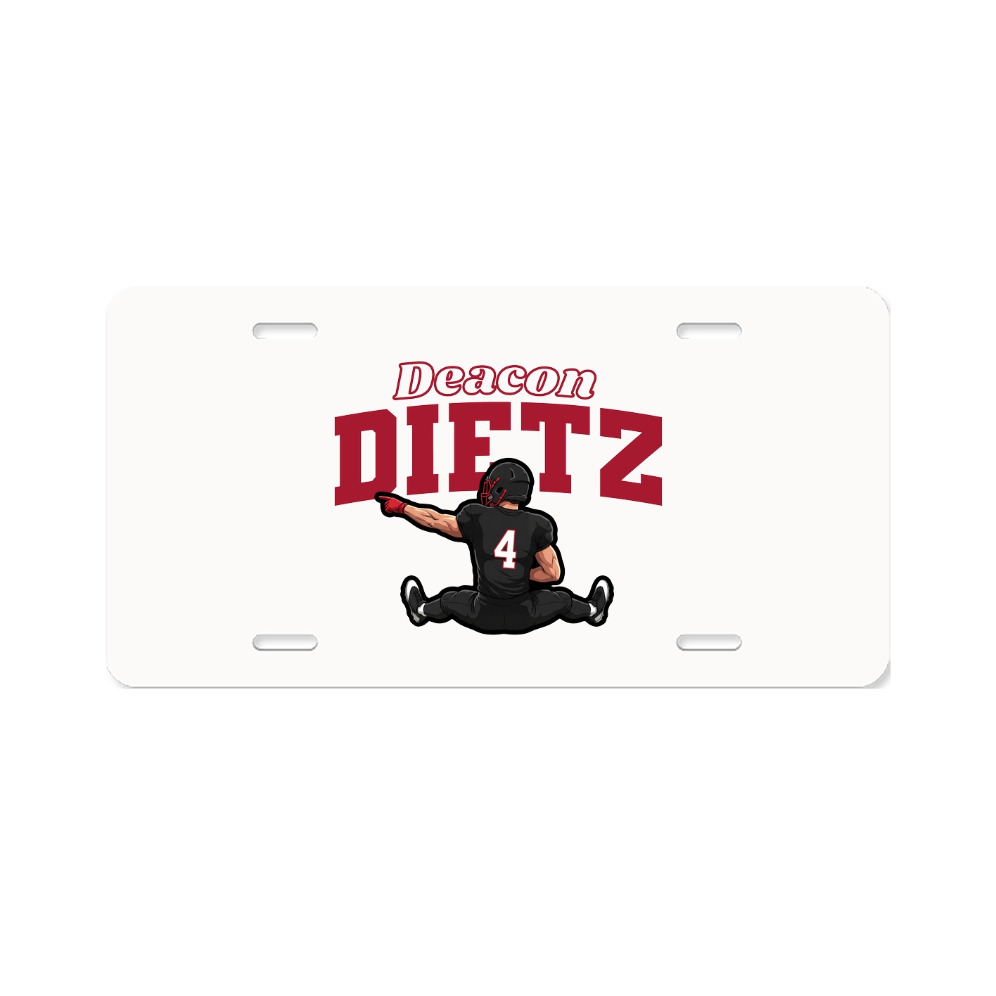 License Plate — Name Arch in Classic
