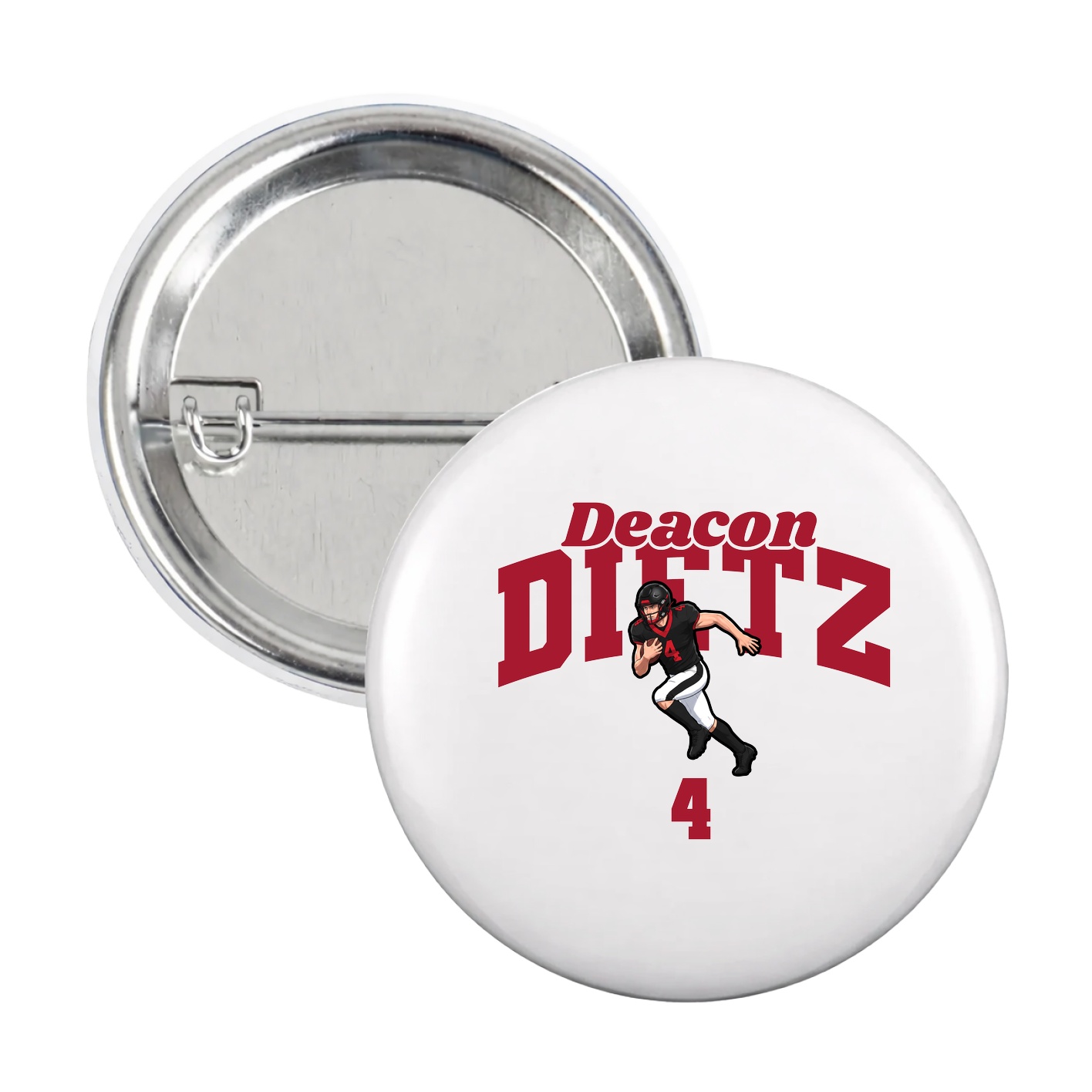 Game Day Button — Signature Arch in White