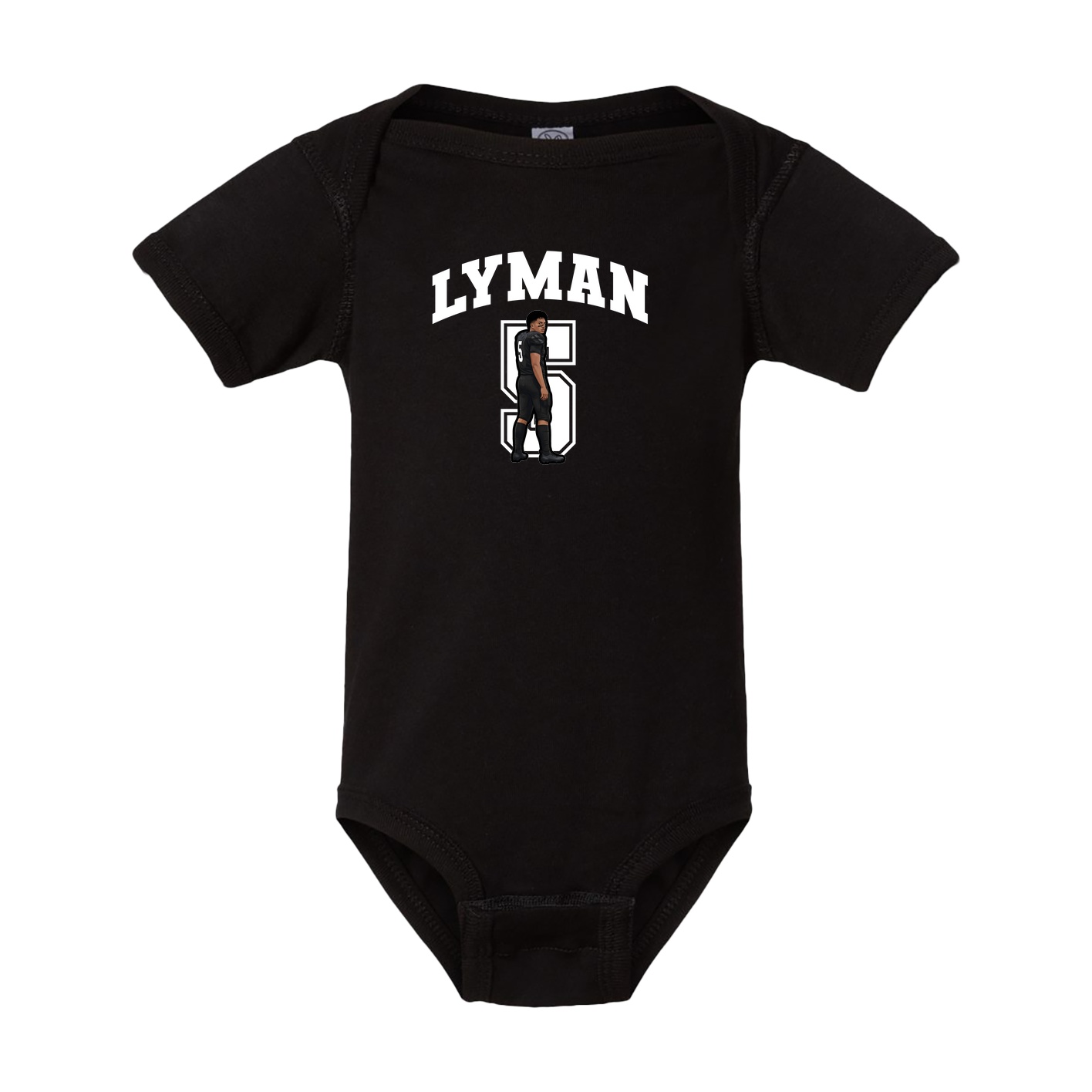 Baby Onesie — Number in Black