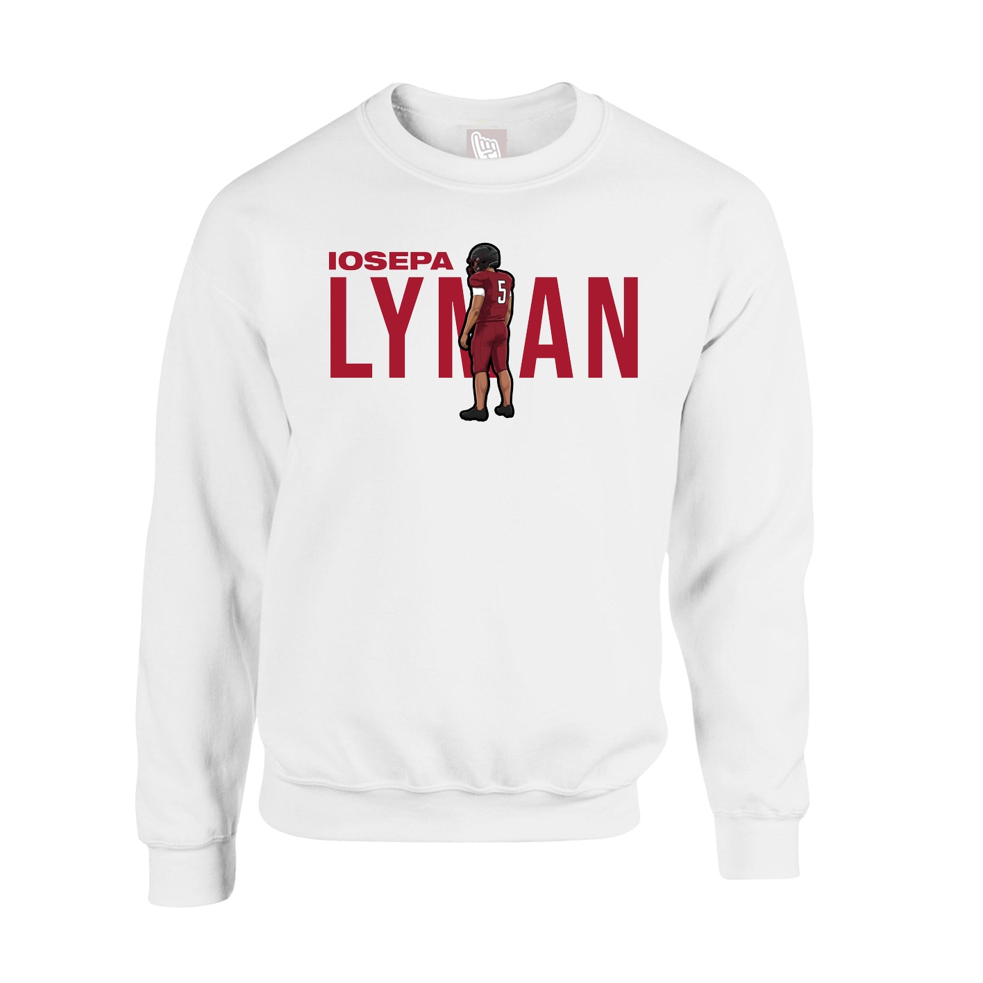 Fleece Crew — Player Name in White