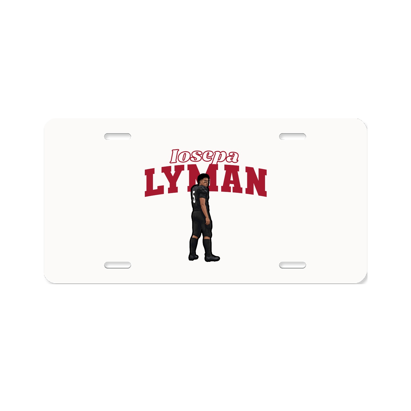 License Plate — Name Arch in Classic