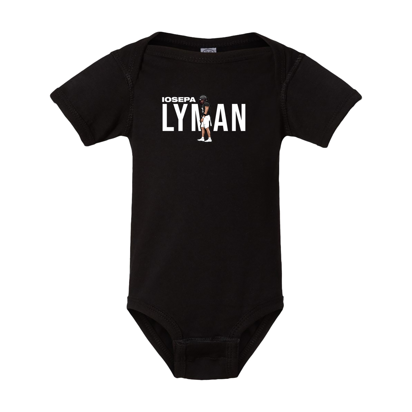 Baby Onesie — Player Name in Black