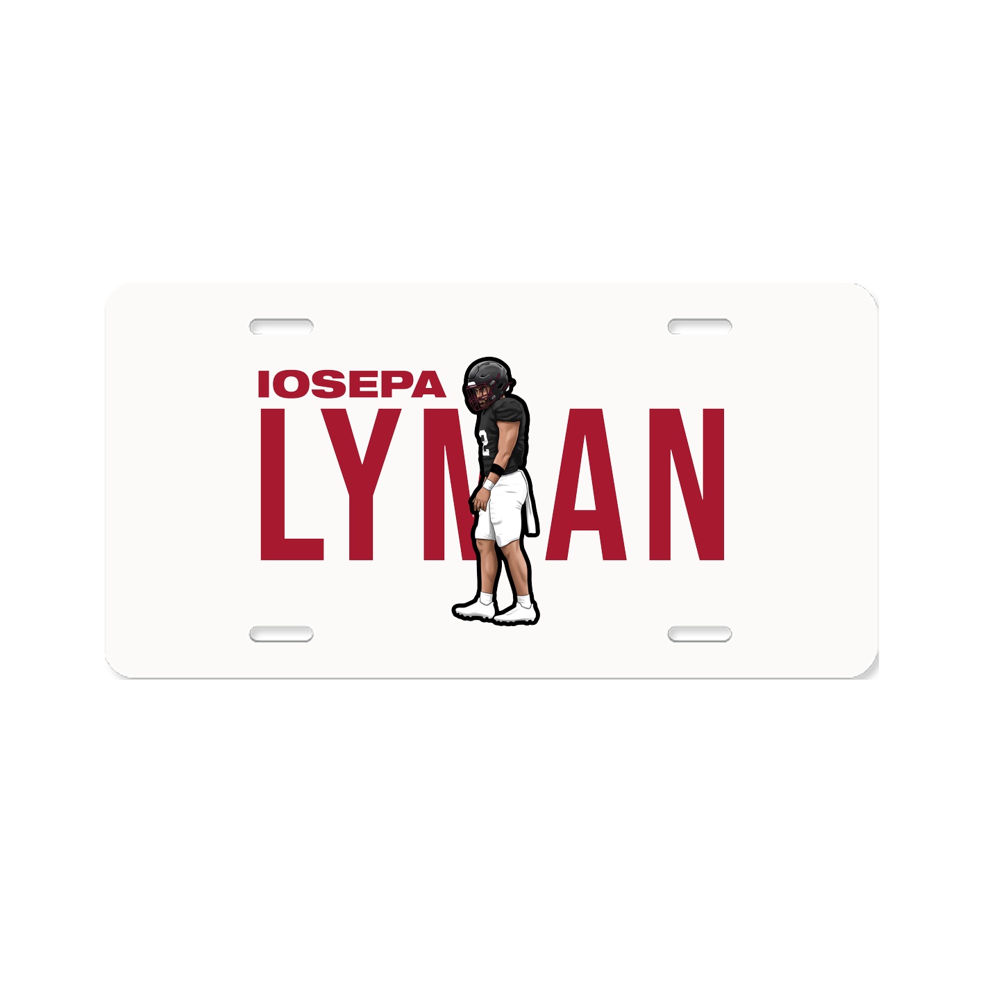 License Plate — Player Name in Classic