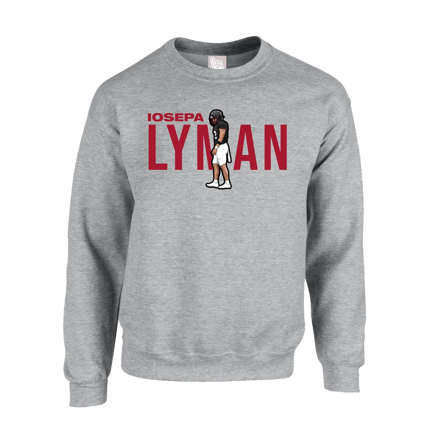Fleece Crew — Player Name in Grey