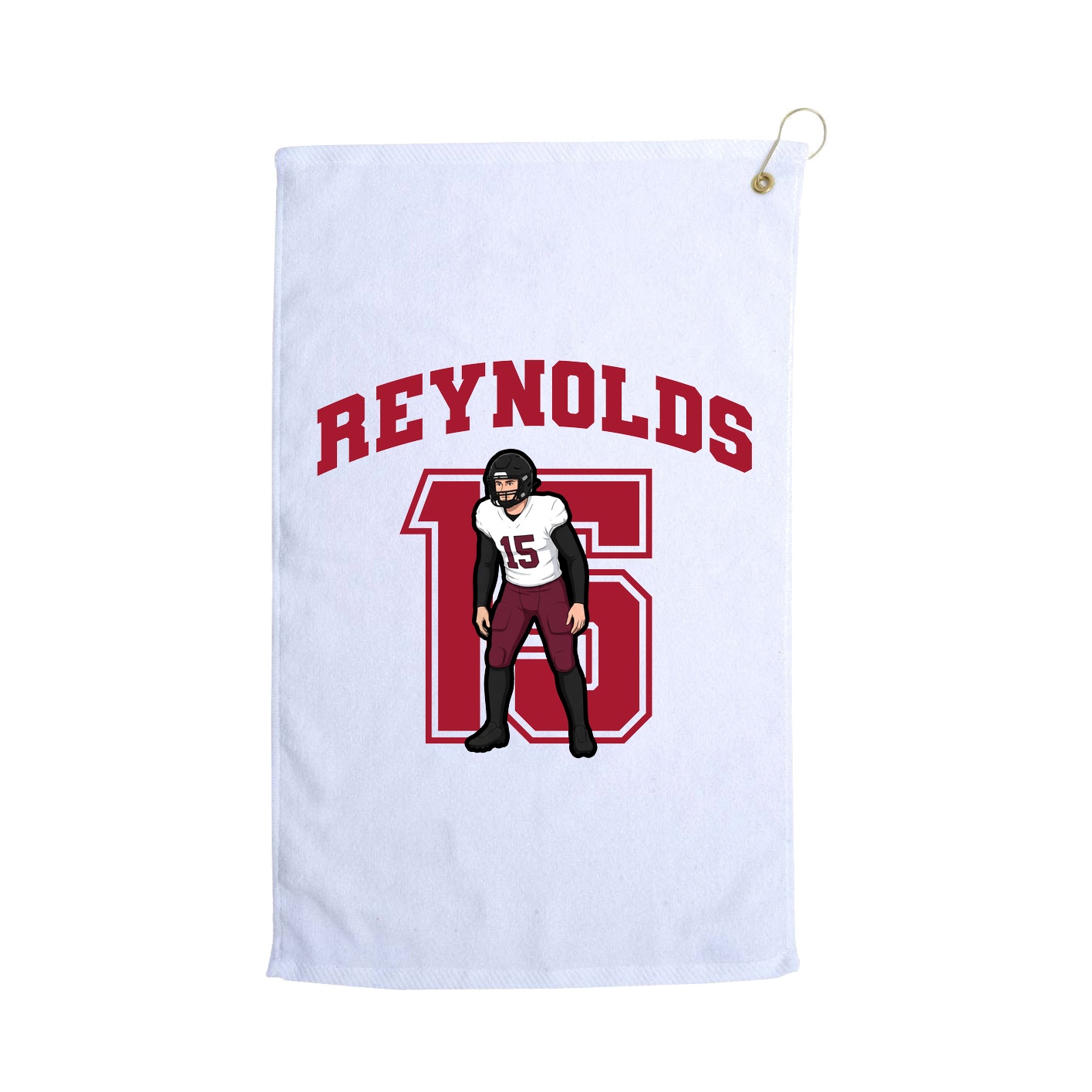 Golf Towel — Number in White