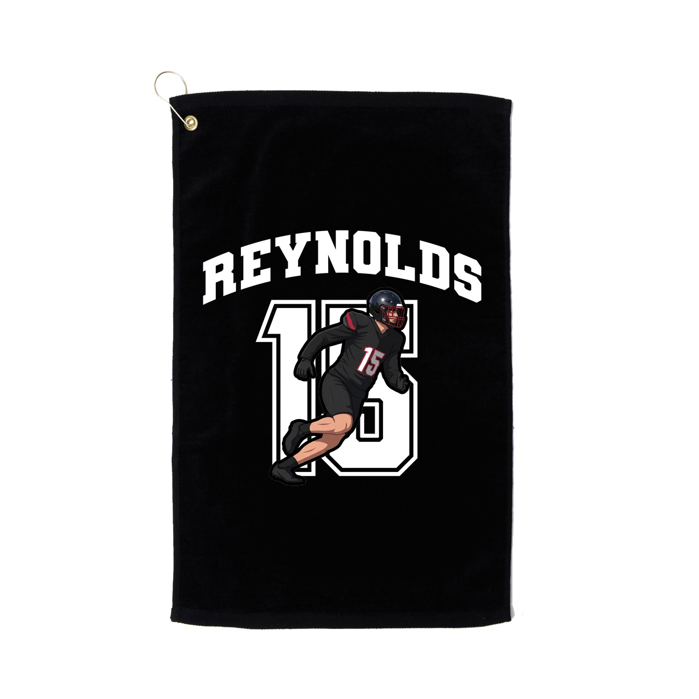 Golf Towel — Number in Black