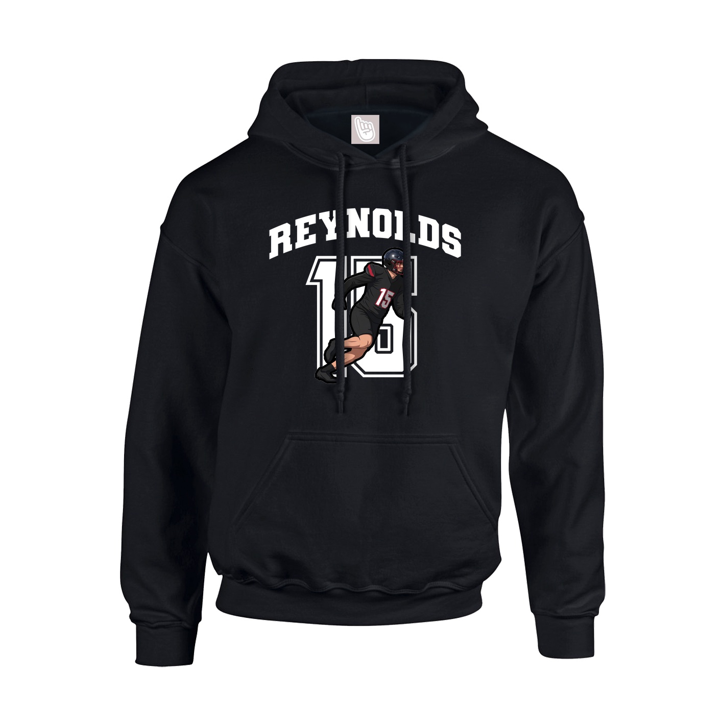 Hoodie — Number in Black