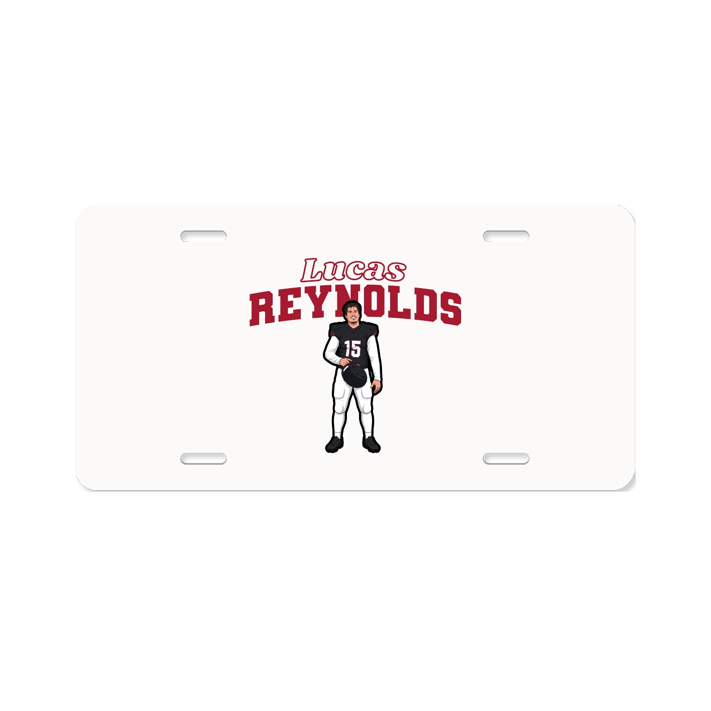 License Plate — Name Arch in Classic