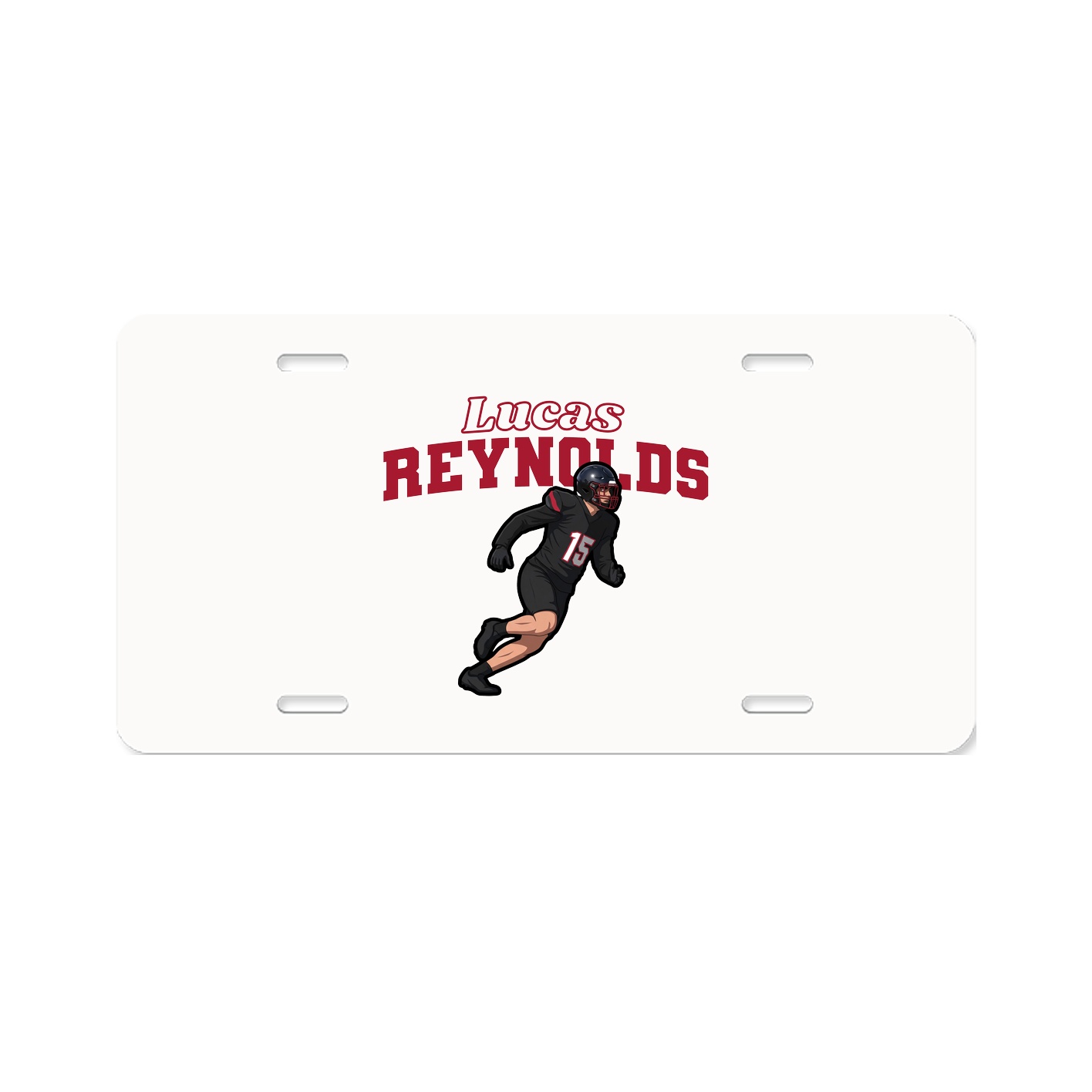 License Plate — Name Arch in Classic