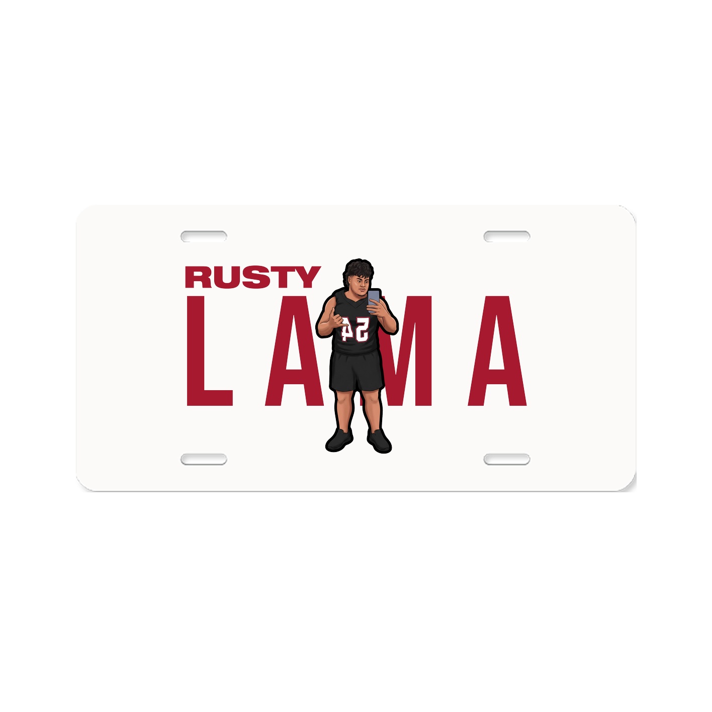 License Plate — Player Name in Classic