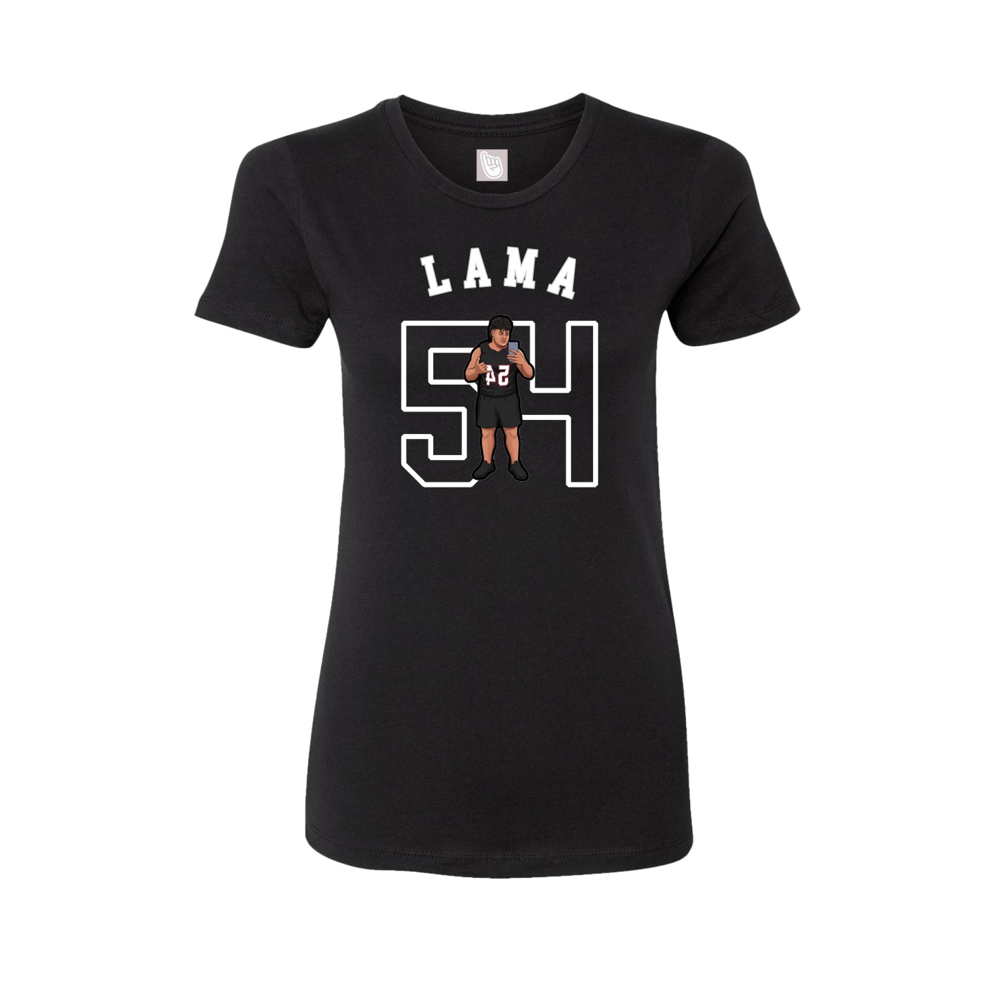 Fitted Women's Tee — Shirsey Arch in Black