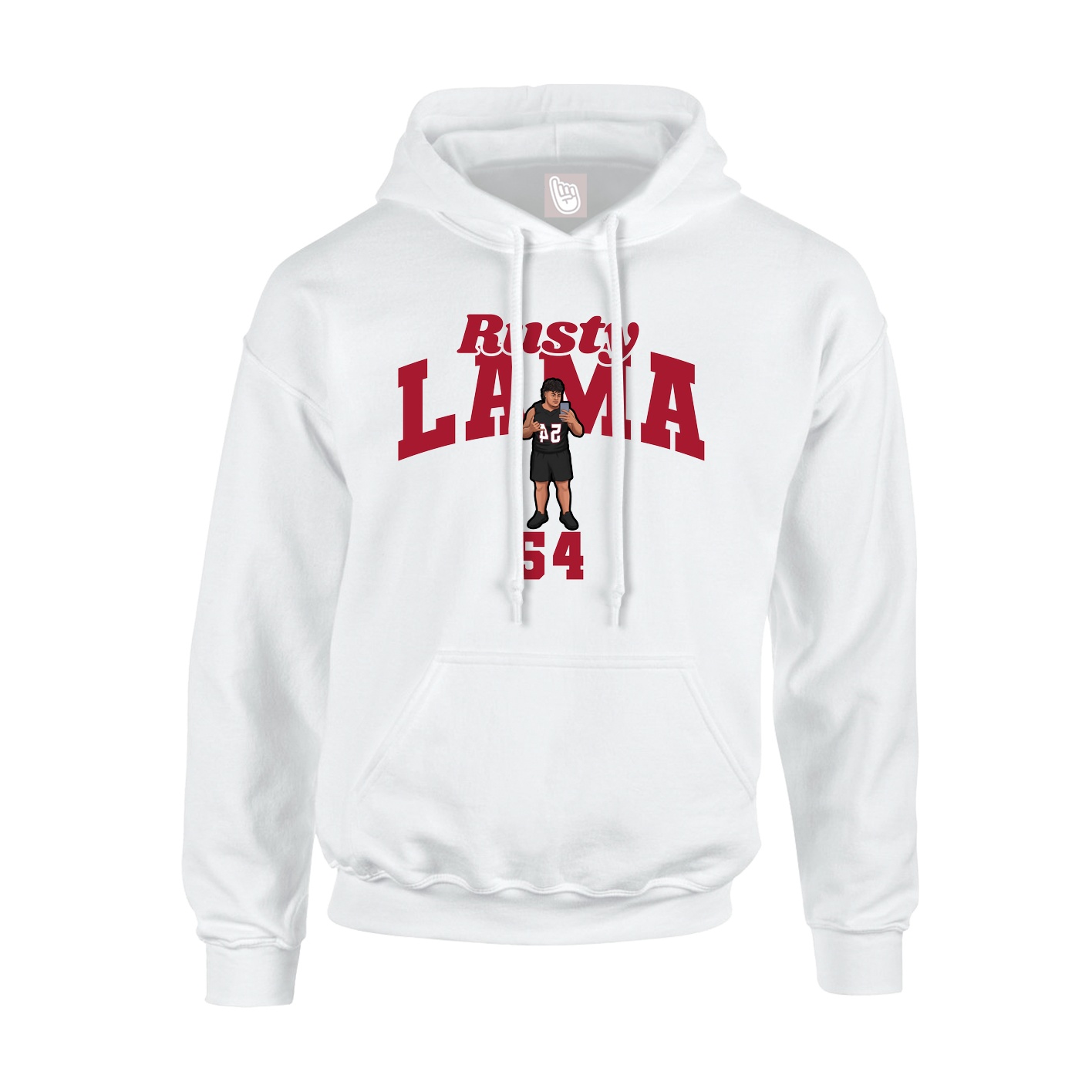 Hoodie — Signature Arch in White