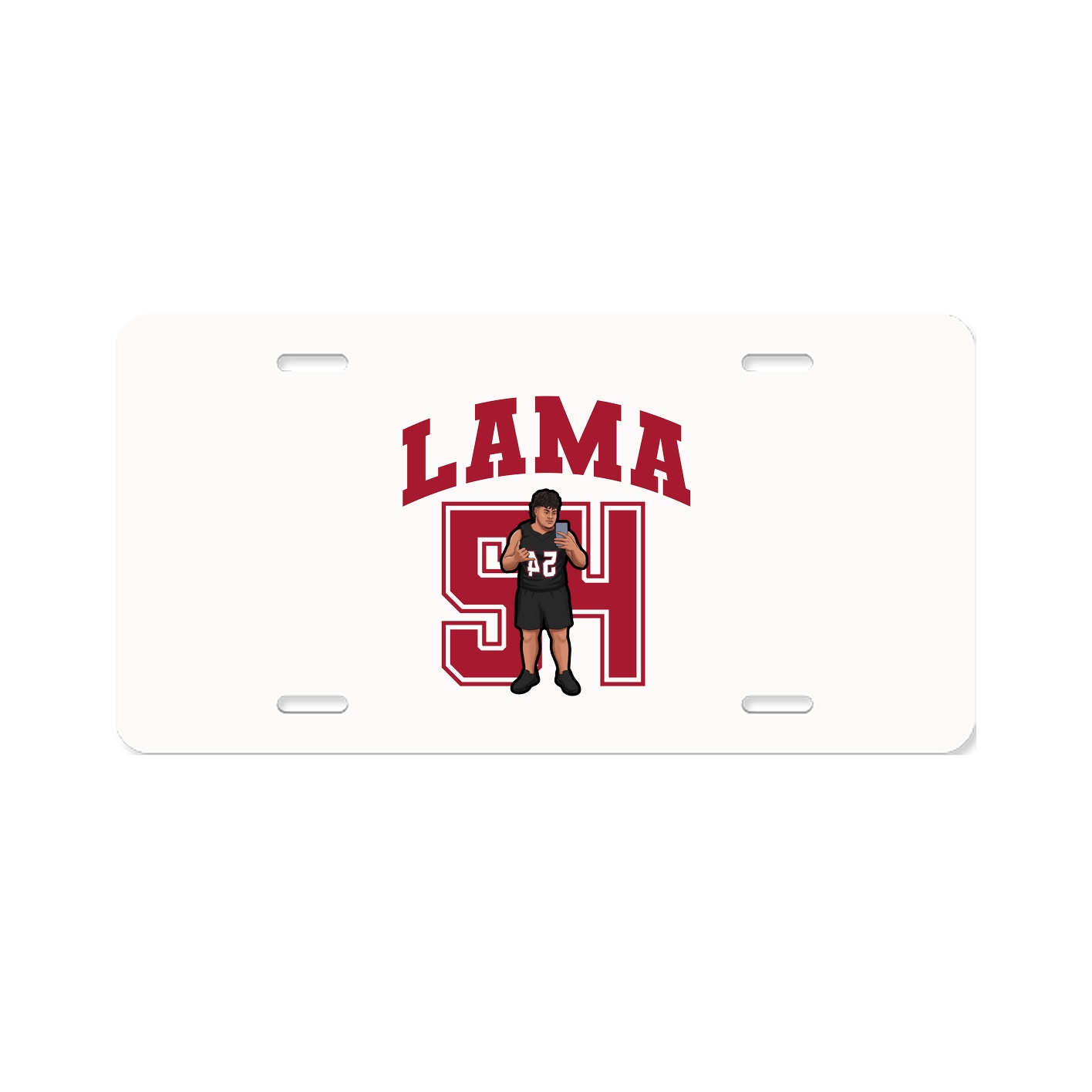 License Plate — Number in Classic