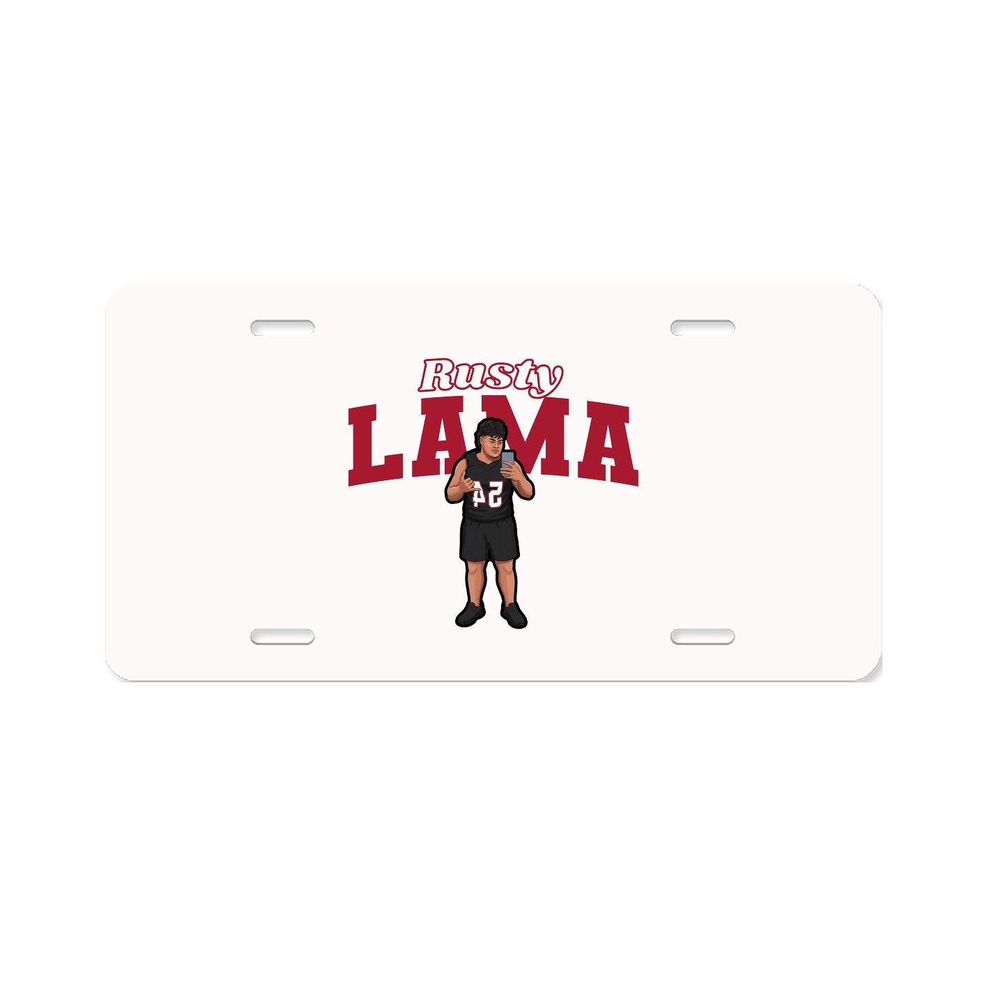 License Plate — Name Arch in Classic