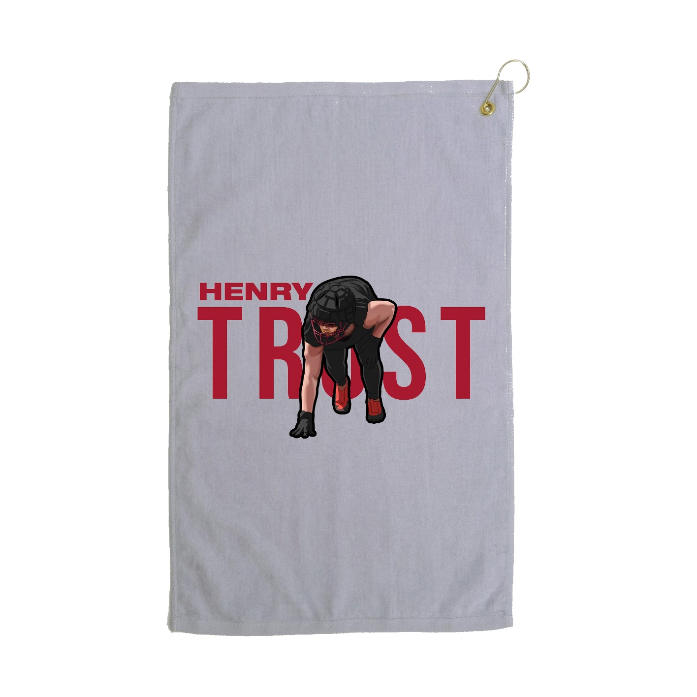 Golf Towel — Player Name in Grey