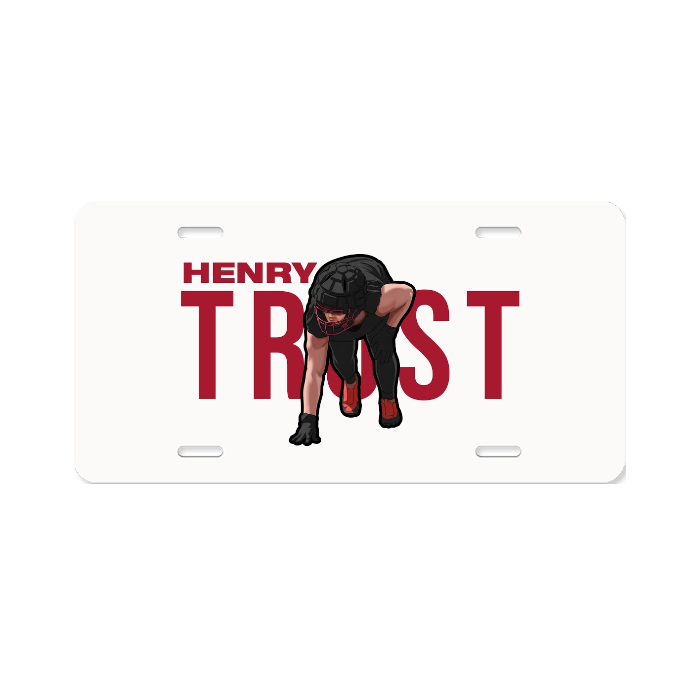 License Plate — Player Name in Classic
