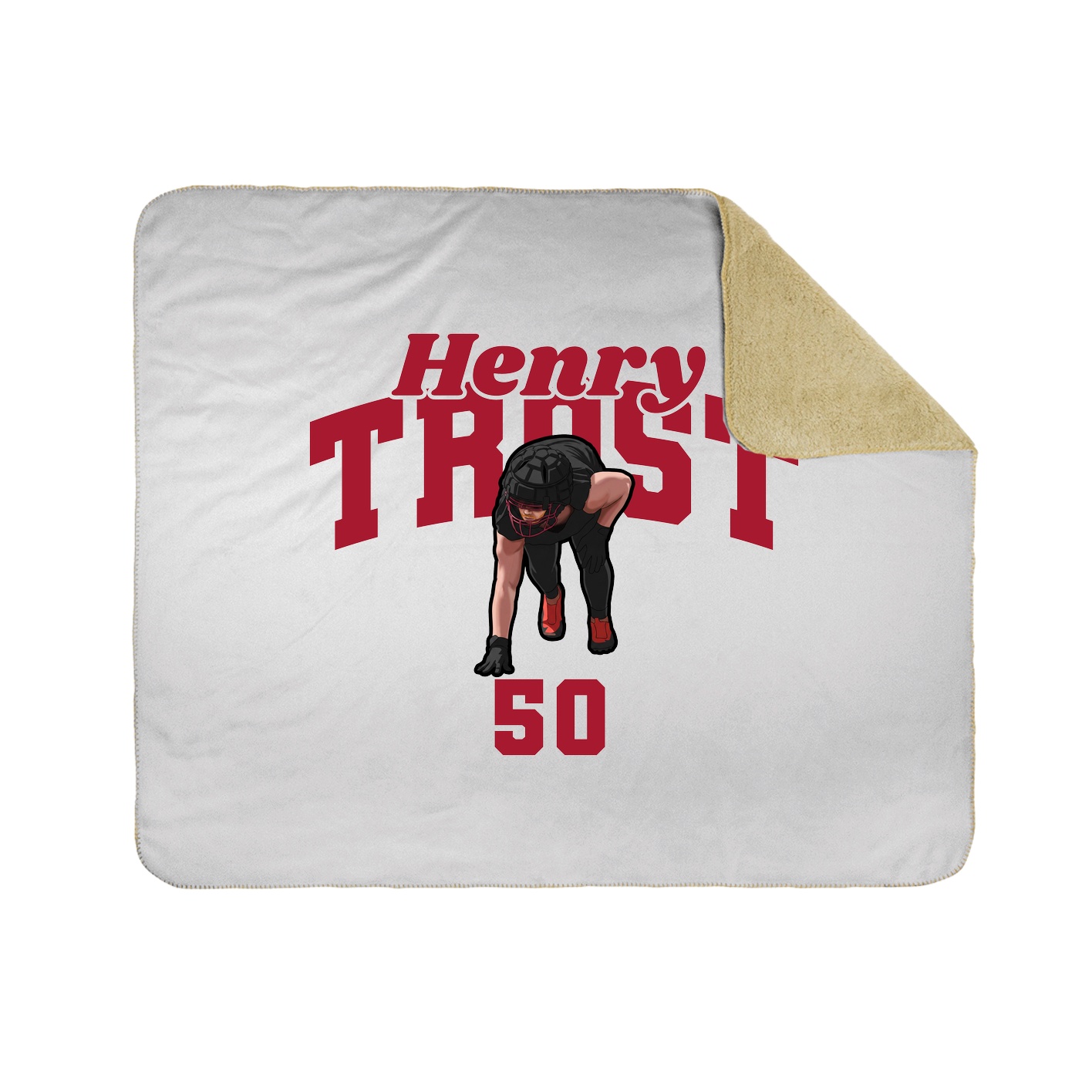 Throw Blanket — Signature Arch in White