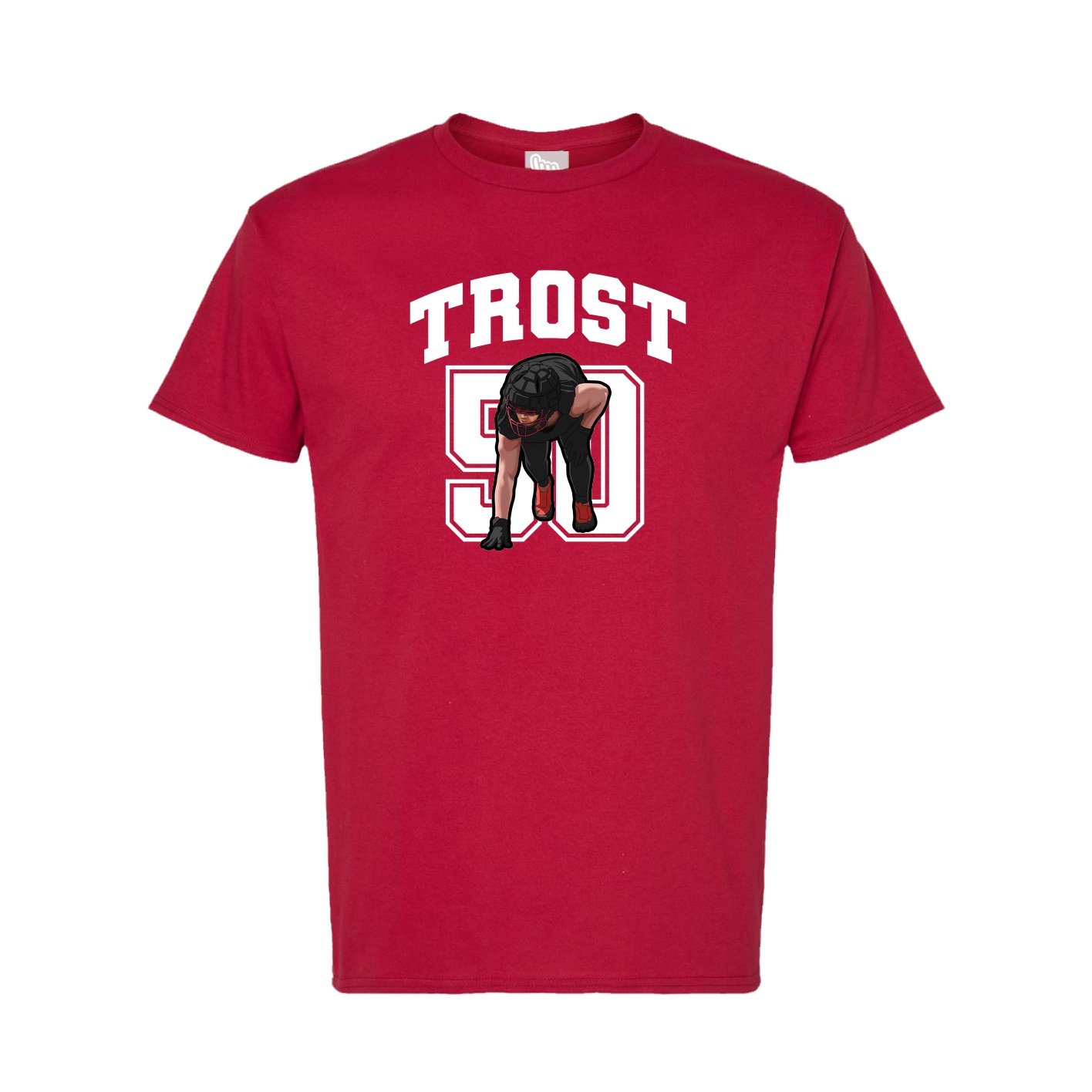 Tee — Number in Crimson