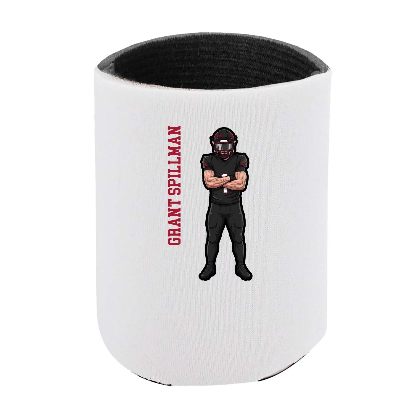 Can Holder — Name Vertical in White