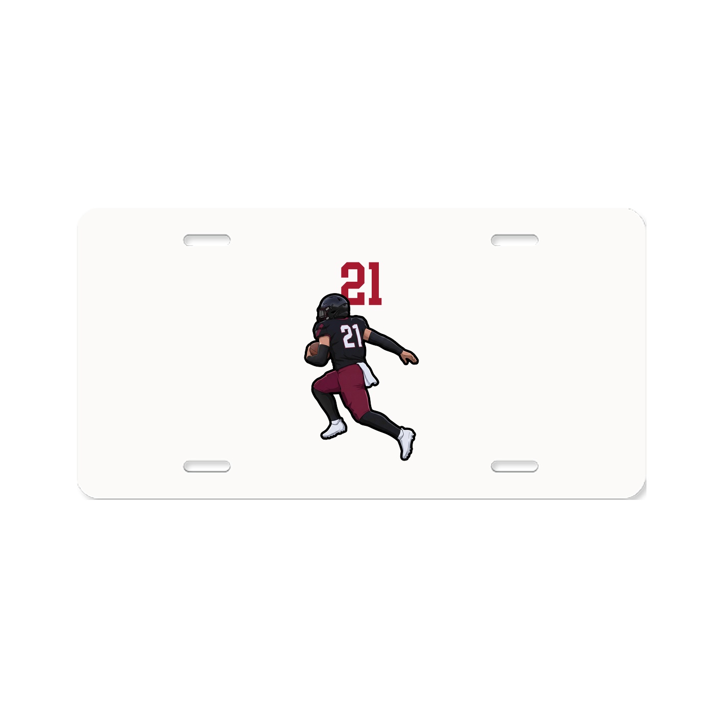 License Plate — Number Top in Classic