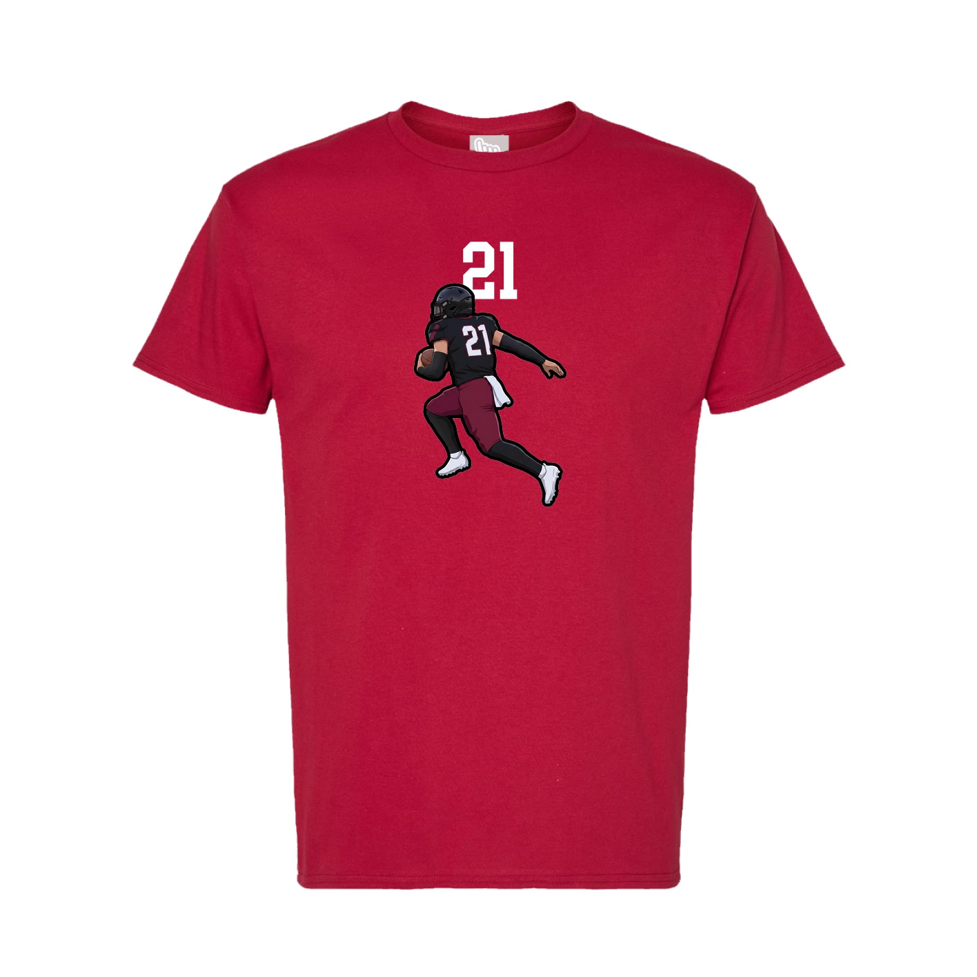 Tee — Number Top in Crimson