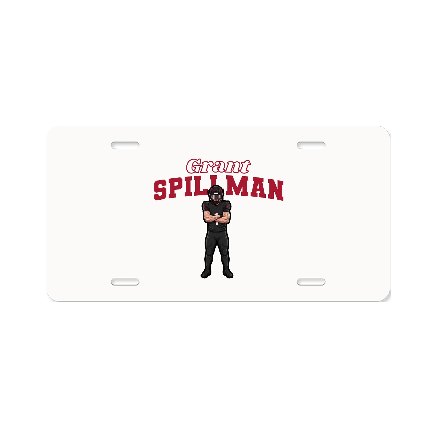 License Plate — Name Arch in Classic