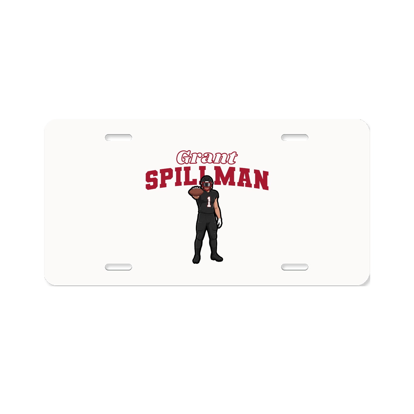 License Plate — Name Arch in Classic