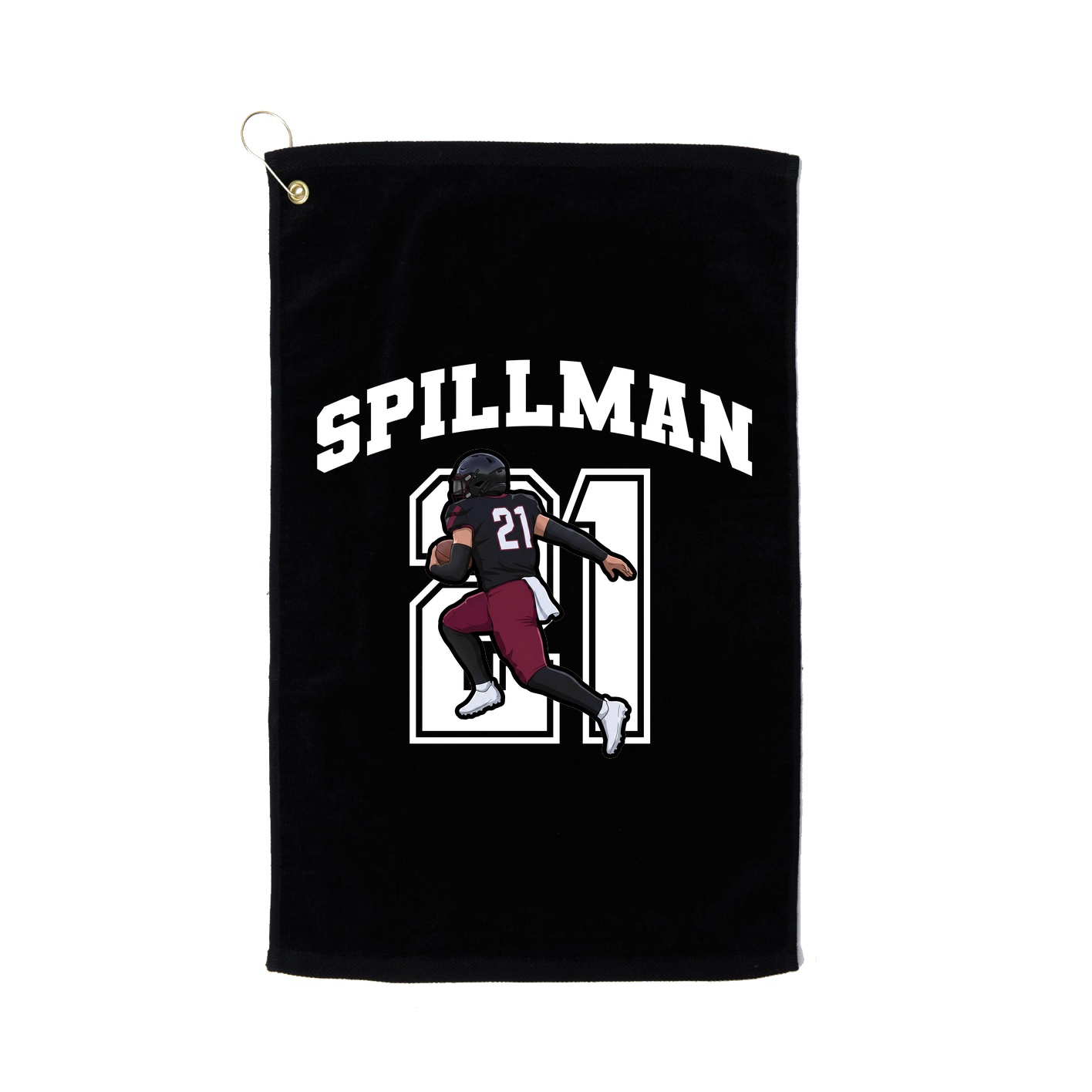 Golf Towel — Number in Black