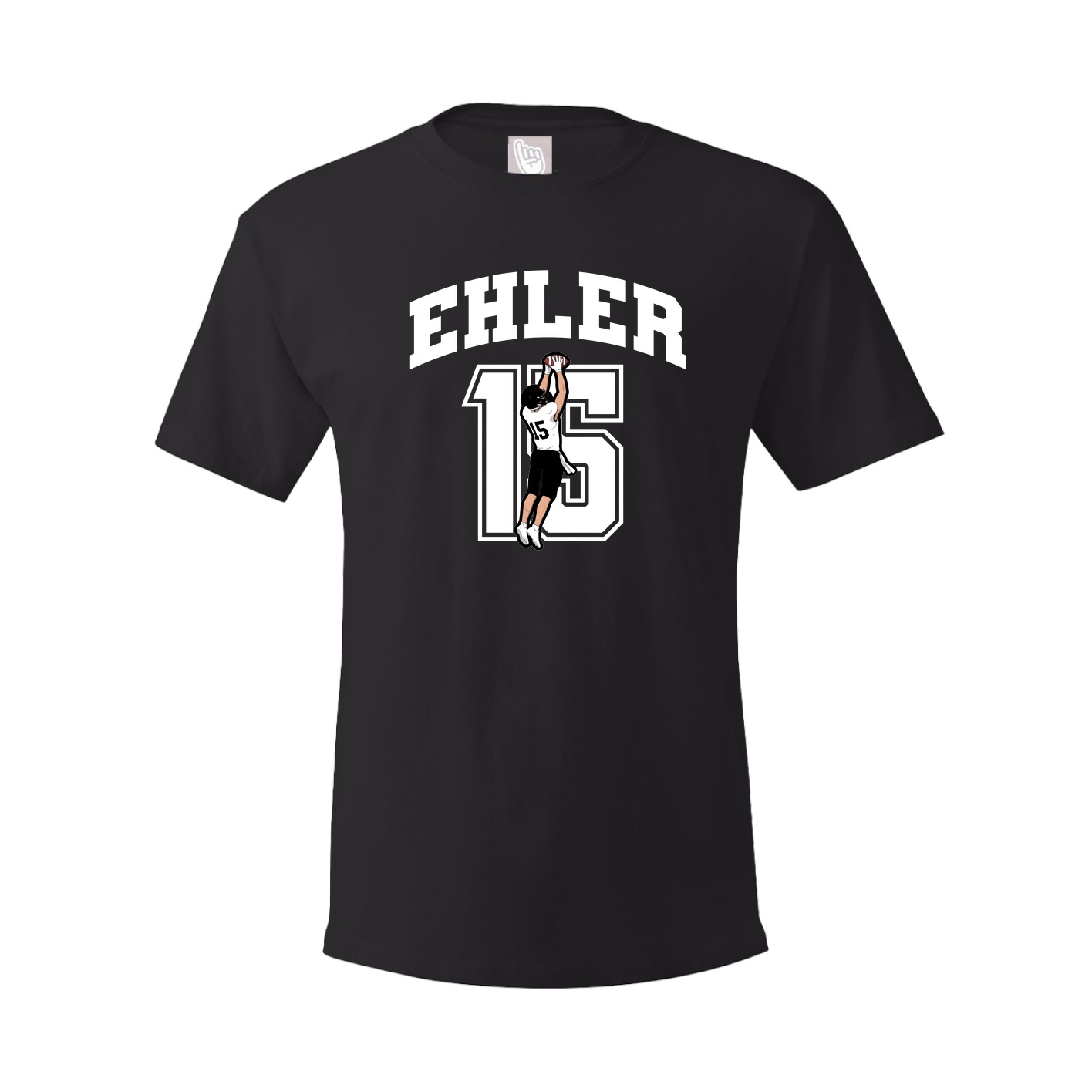 Youth Tee — Number in Black